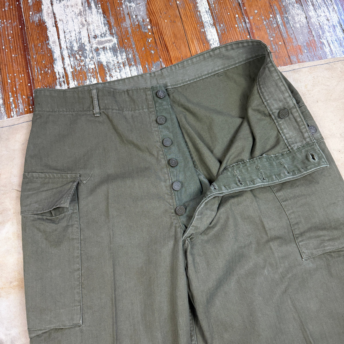 US Army WW2 P43 HBT Fatigue Pants - Size 36