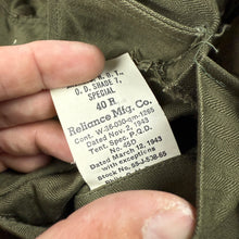 Load image into Gallery viewer, US Army WW2 1943 HBT Fatigue Shirt - Deadstock