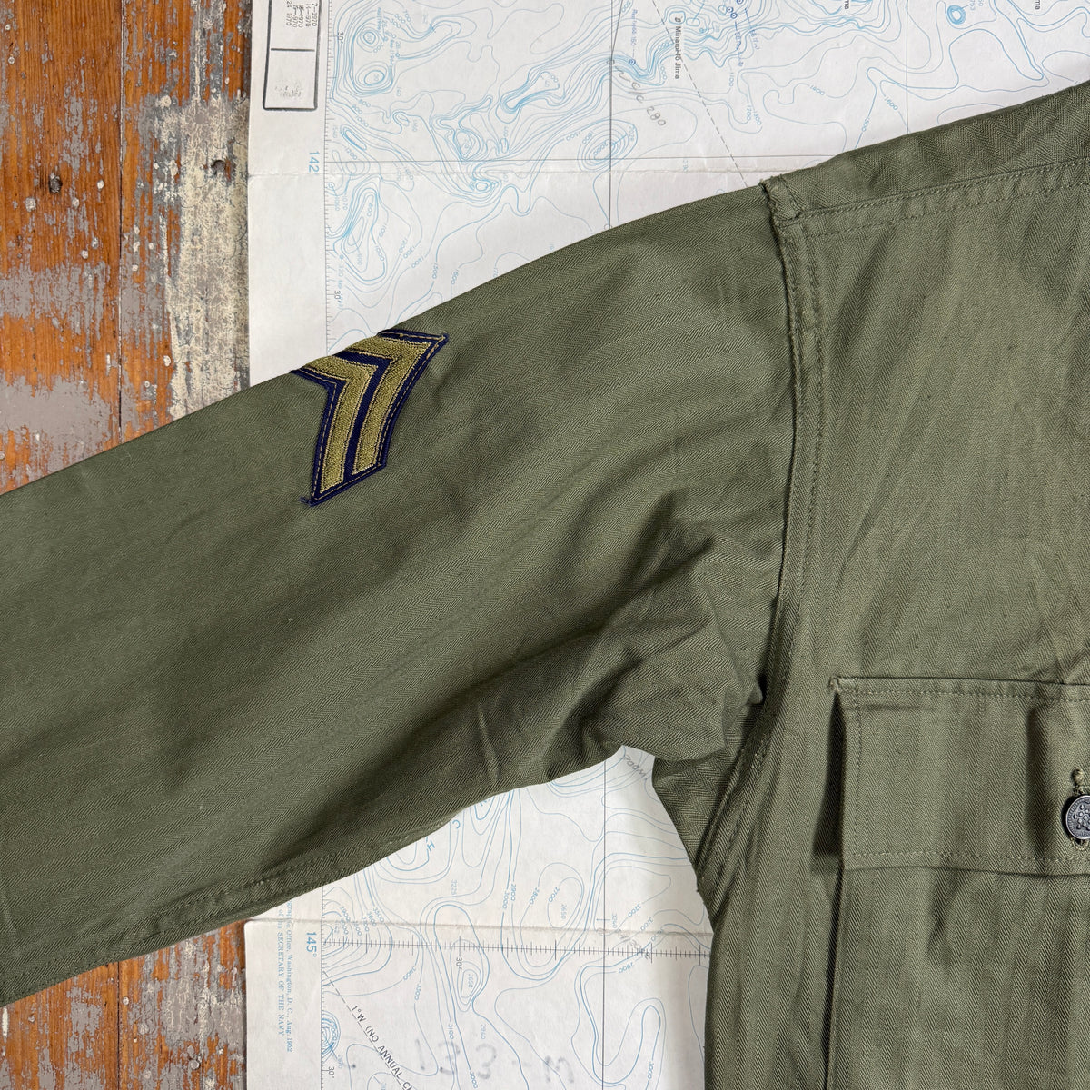 US Army WW2 HBT Fatigue Shirt - Deadstock
