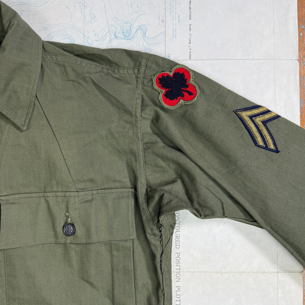US Army WW2 HBT Fatigue Shirt - Deadstock
