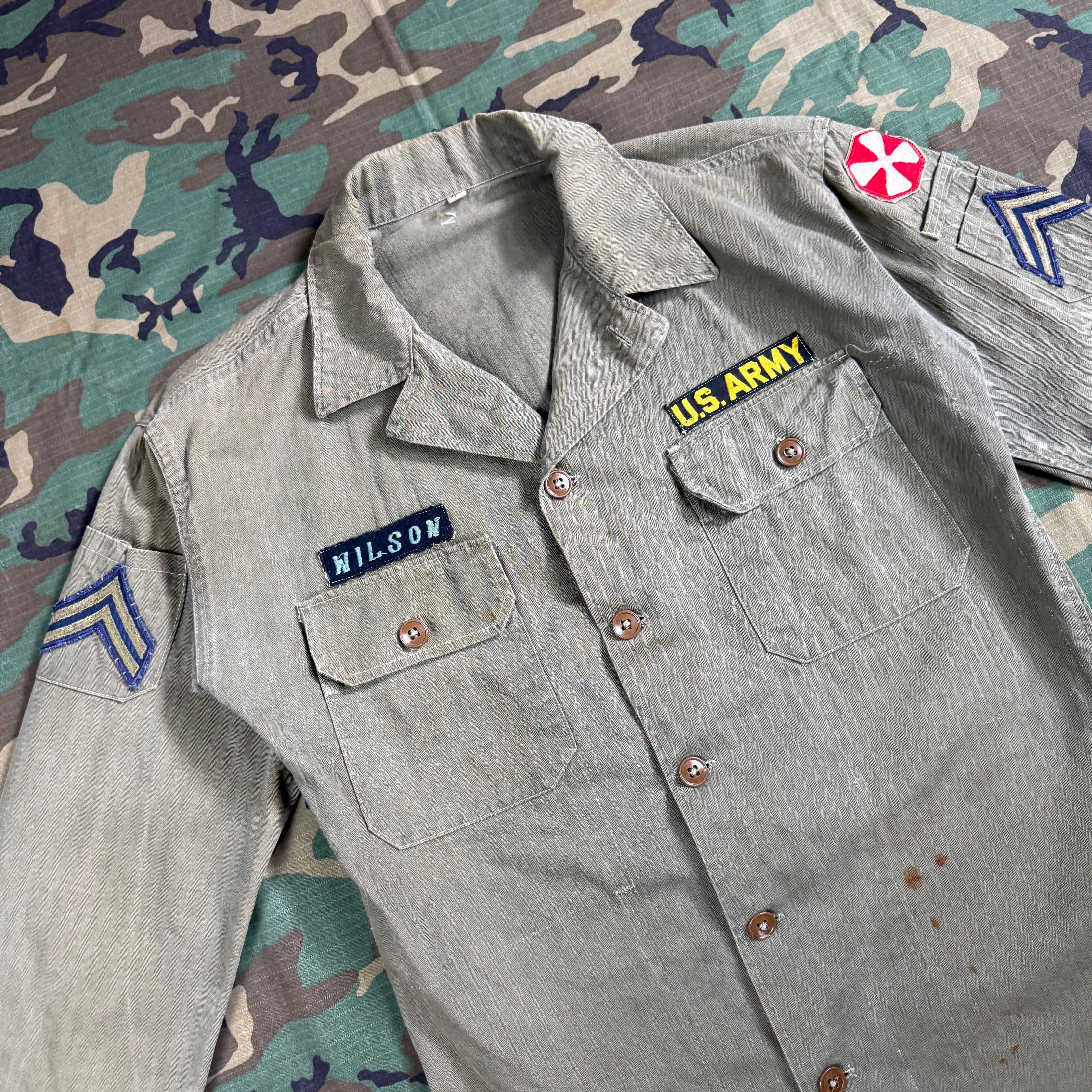 US Army Korean War HBT Shirt