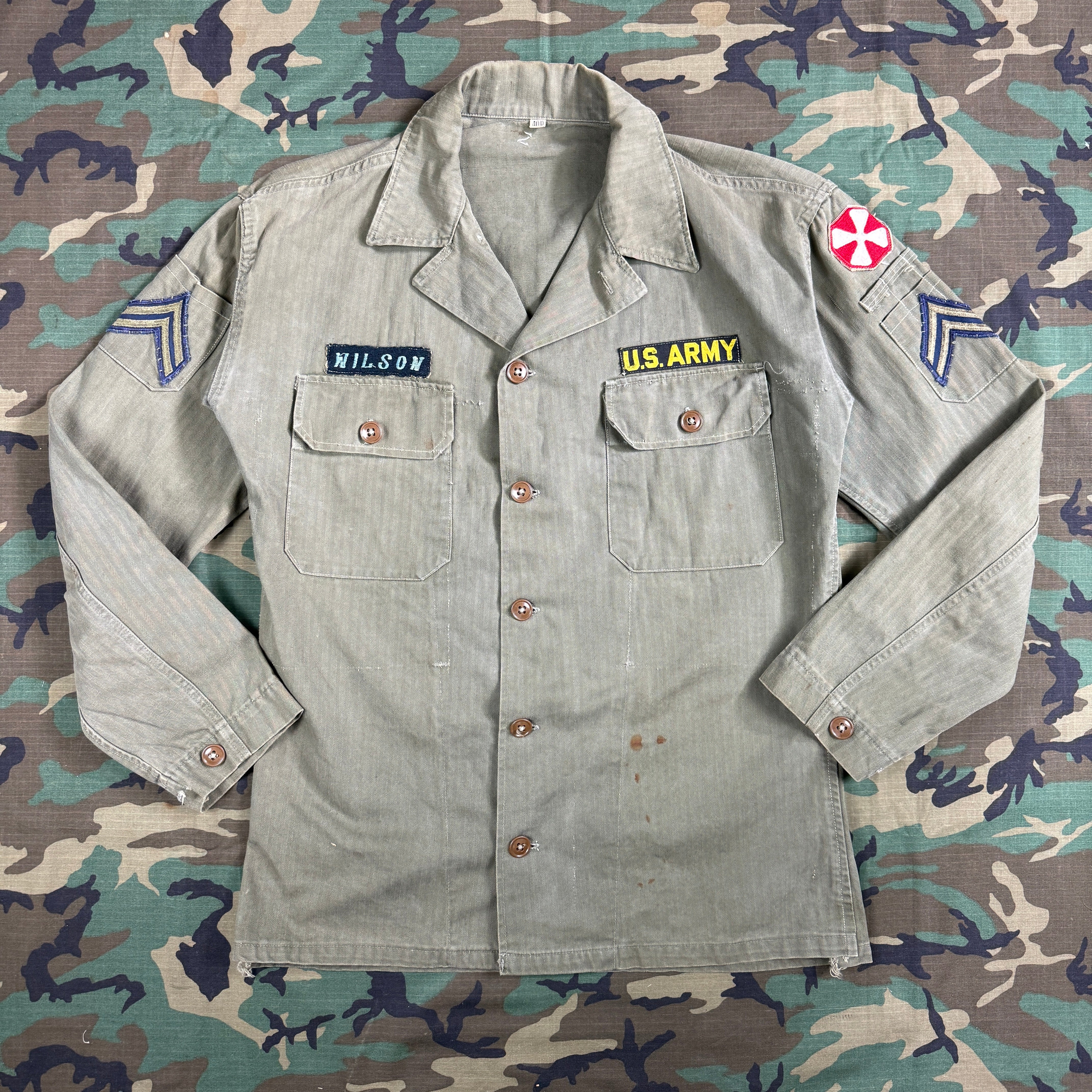 US Army Korean War HBT Shirt