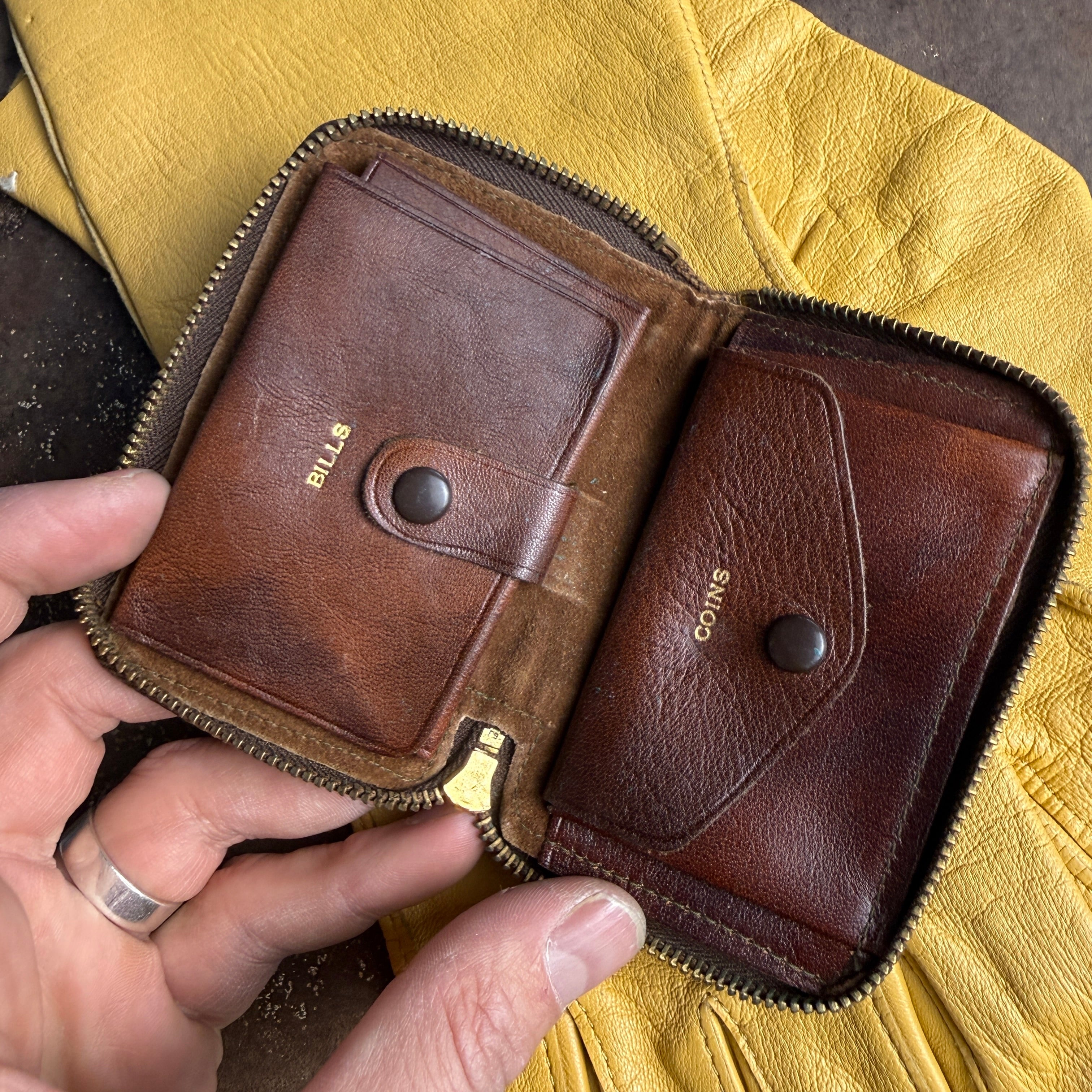 1930s/40s Heraldic Leather Wallet