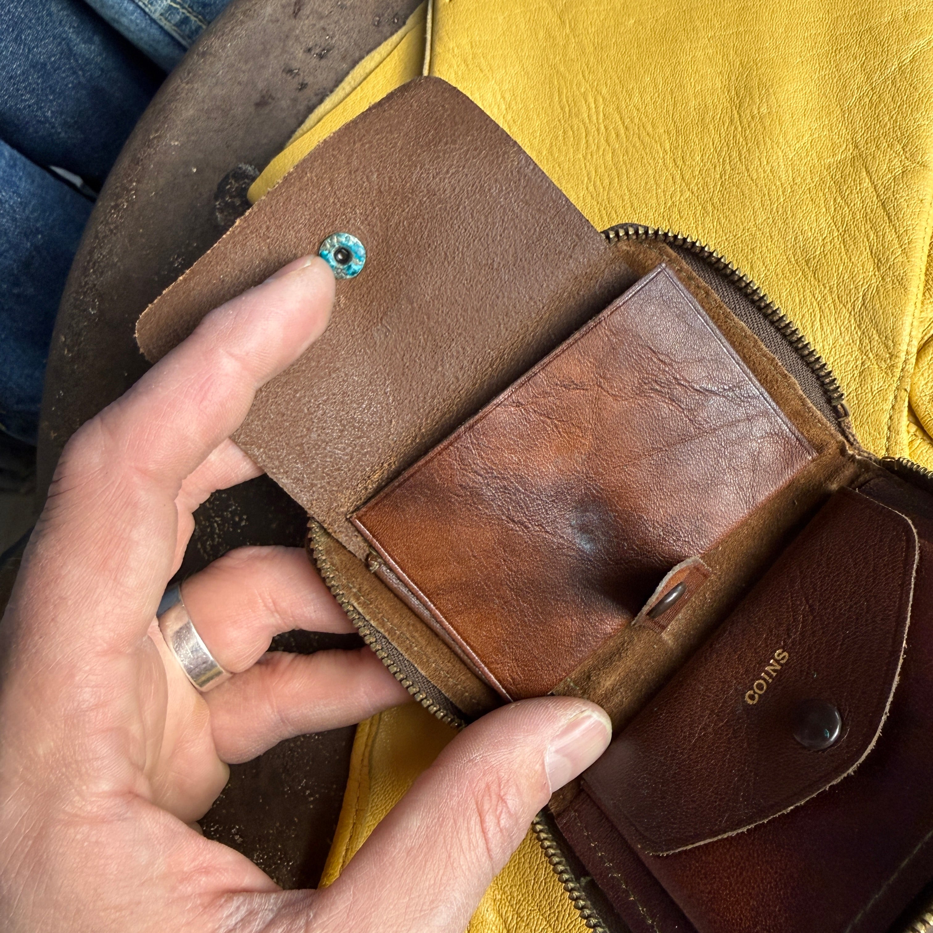 1930s/40s Heraldic Leather Wallet