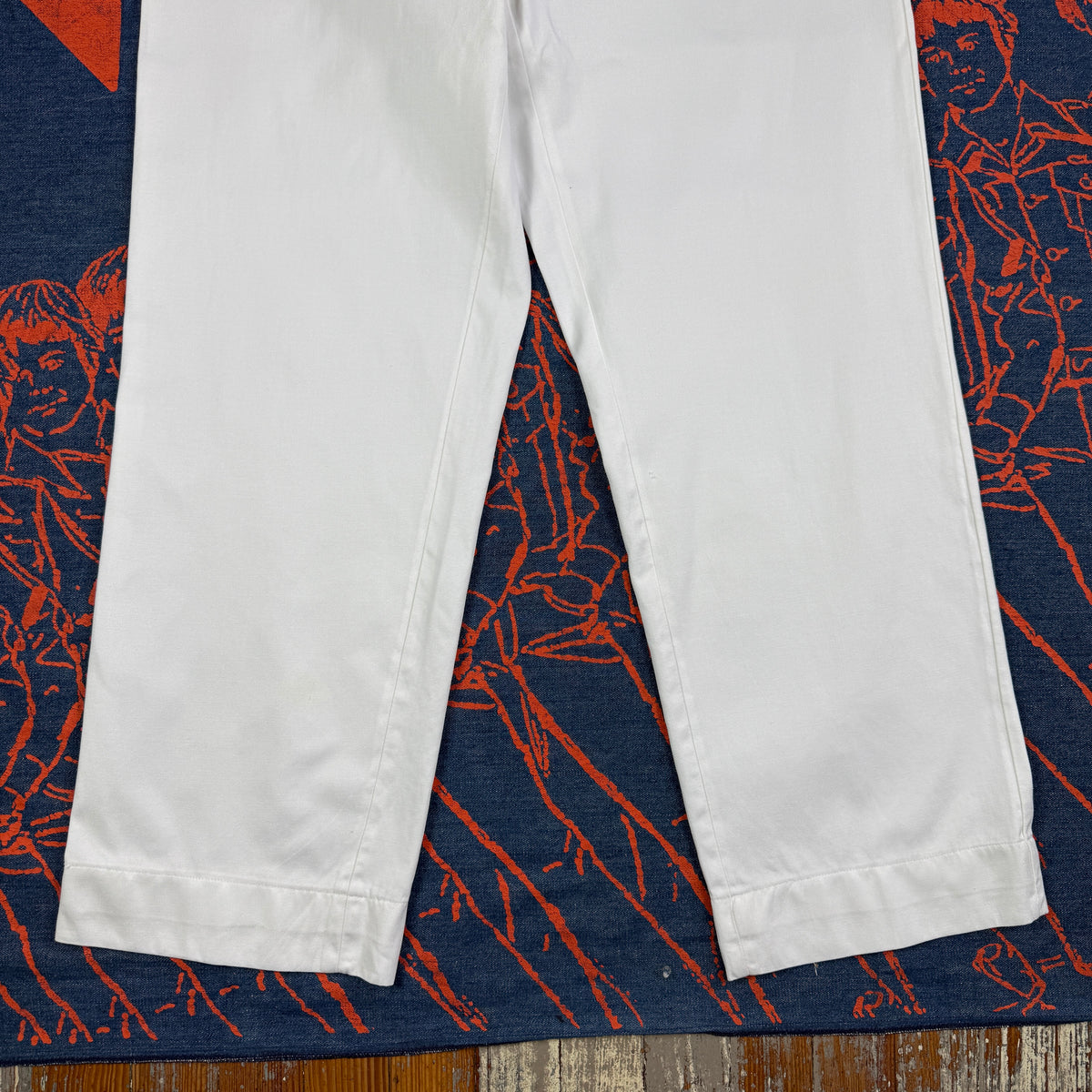 Hercules 1950s White Work Trousers - Size 34 - Excellent Condition