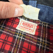Load image into Gallery viewer, Hercules 1950s/60s Flannel Lined Chore Jacket - Mint Condition