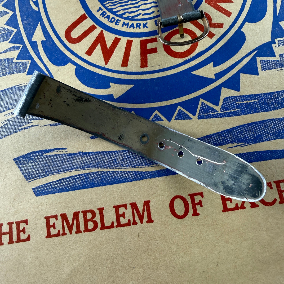 WW2 Iwo Jima Watch Band made from Japanese Aircraft Skin