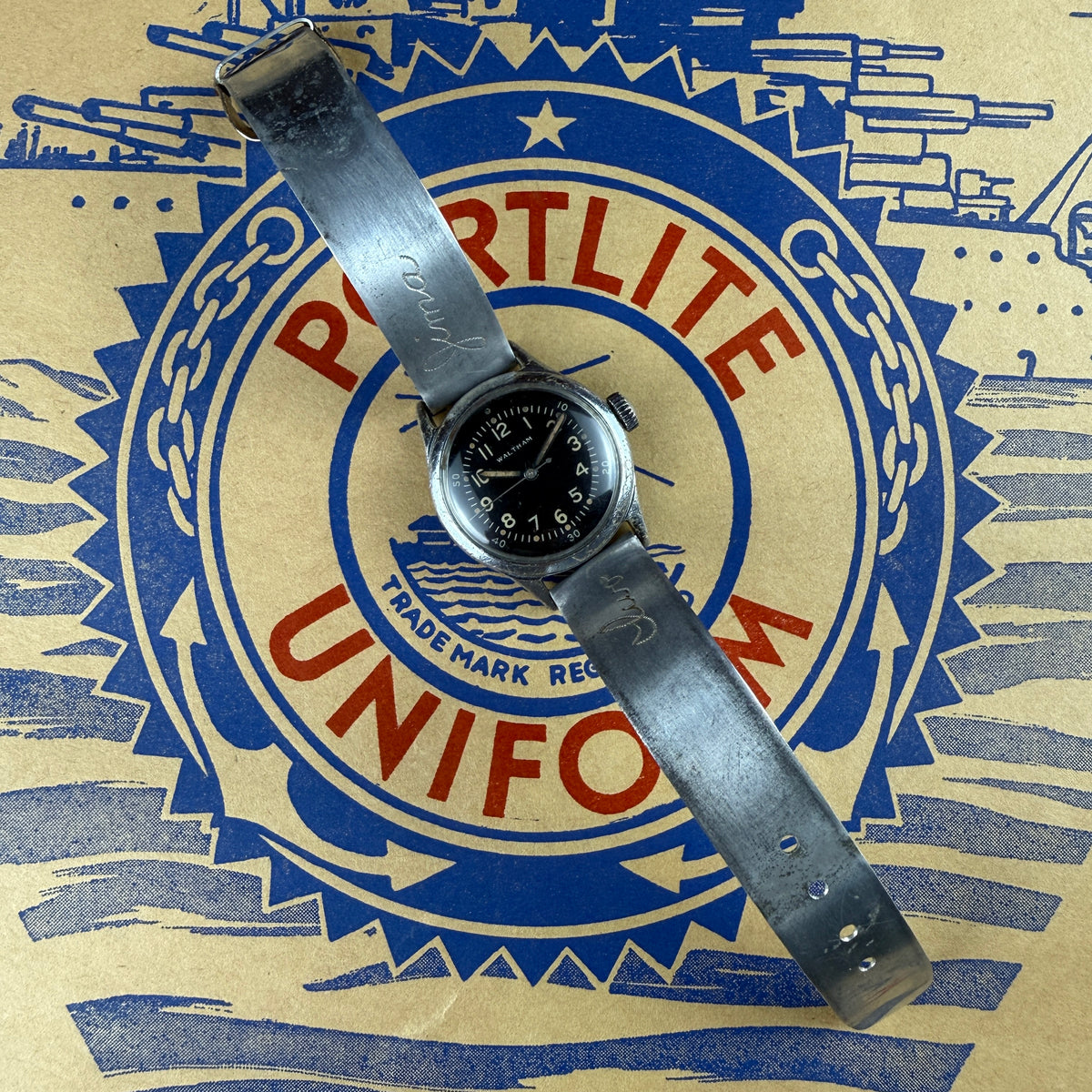 WW2 Iwo Jima Watch Band made from Japanese Aircraft Skin