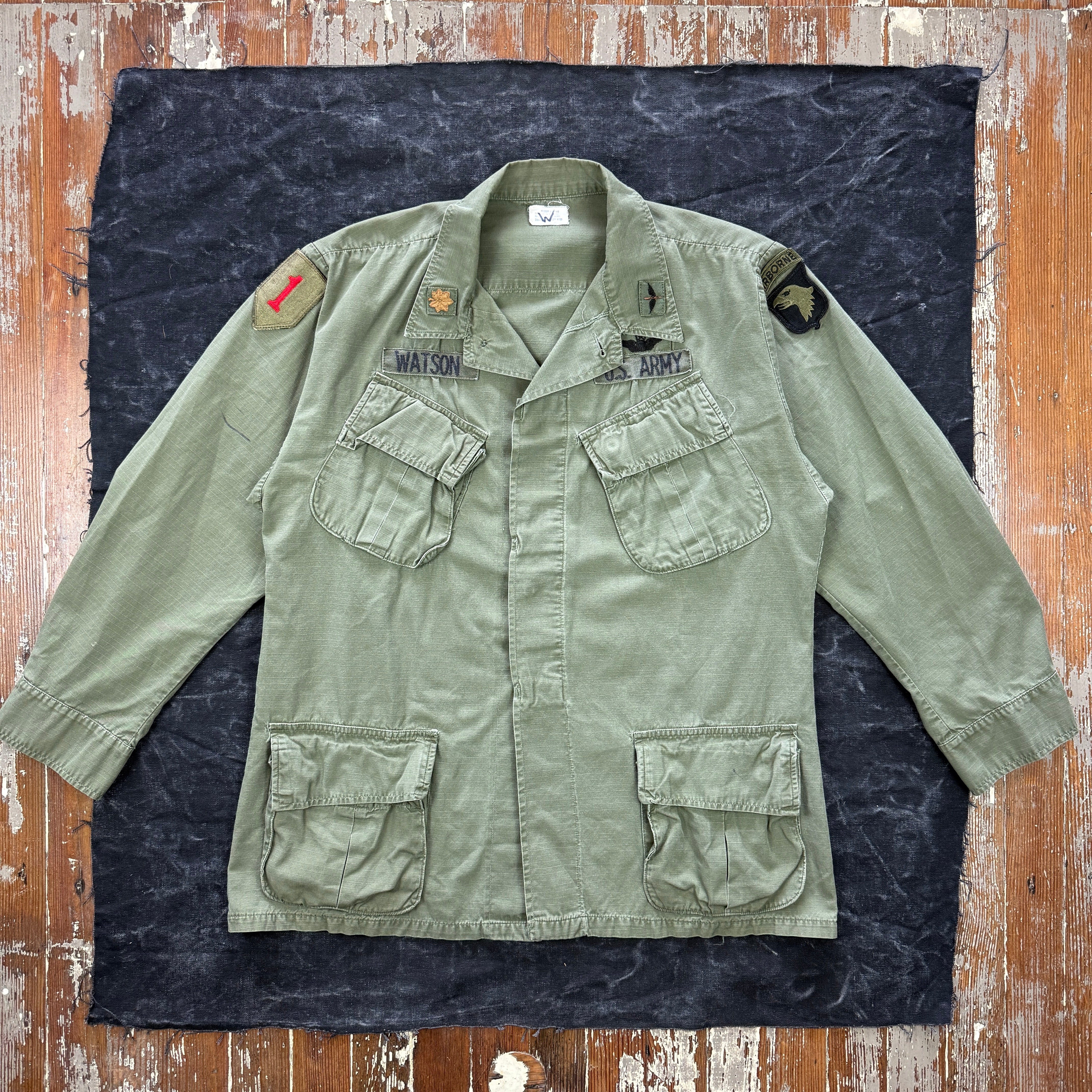ジャケット・アウター US ARMY JUNGLE FATIGUE COAT 1965s US Army Jungle Fatigue Jacket worn by Major – The Major's Tailor
