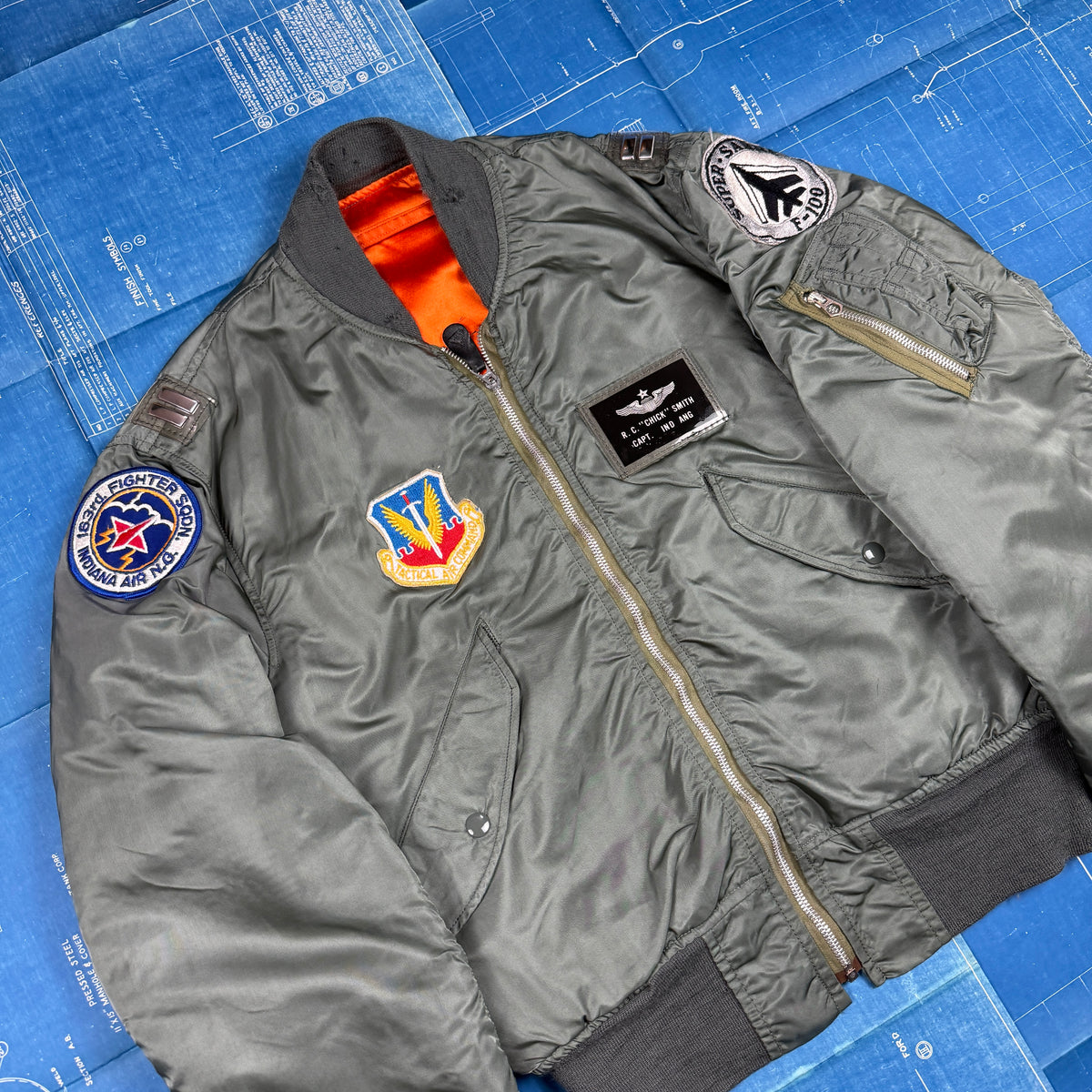 USAF 1974 L-2B Flight Jacket - Patched & Named