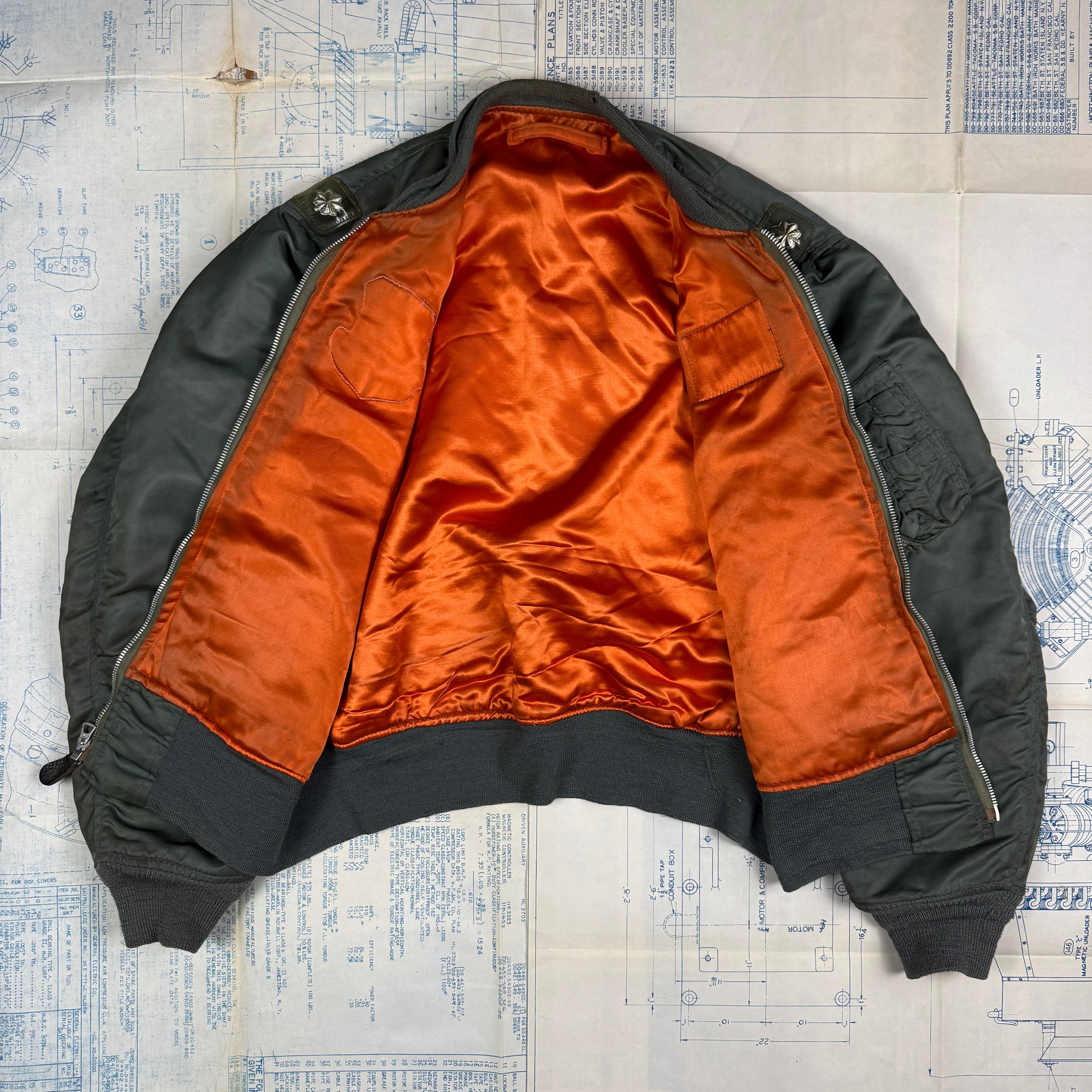 USAF 1975 L-2B Flight Jacket - Patched & Named.