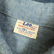 Load image into Gallery viewer, Lee Early 60s Chambray Denim Shirt - Excellent Condition