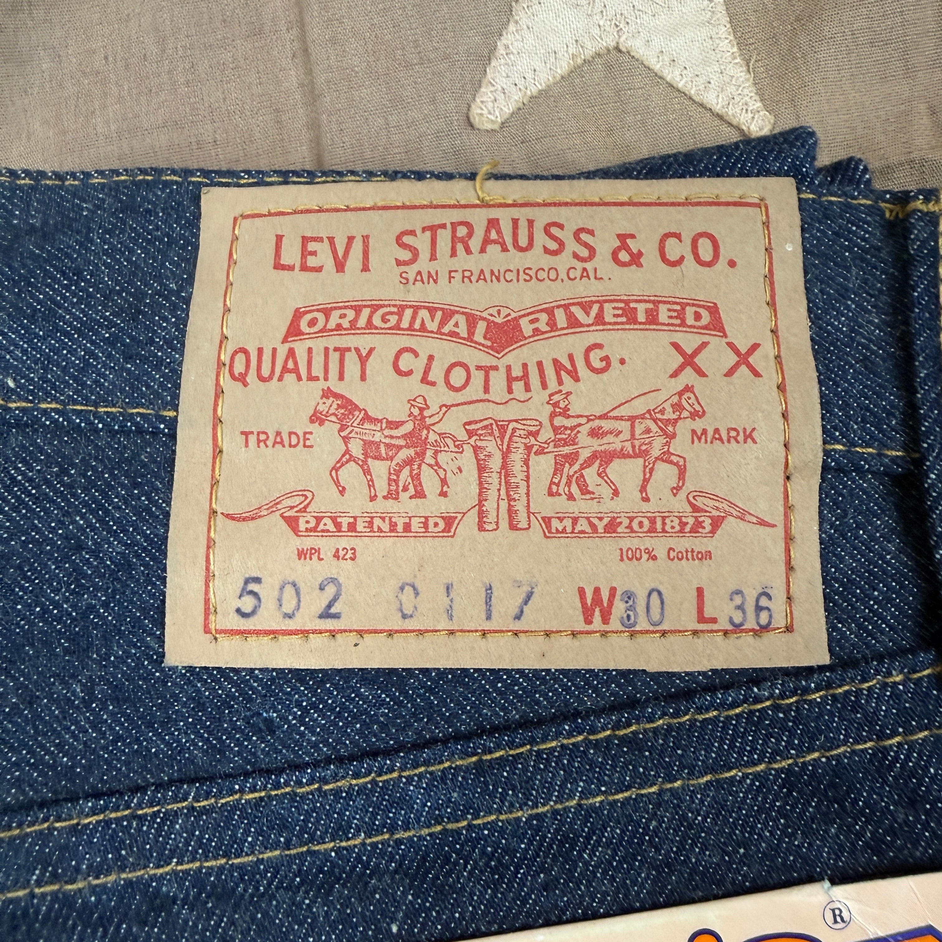 Levis 1960s Big E 502 - Deadstock