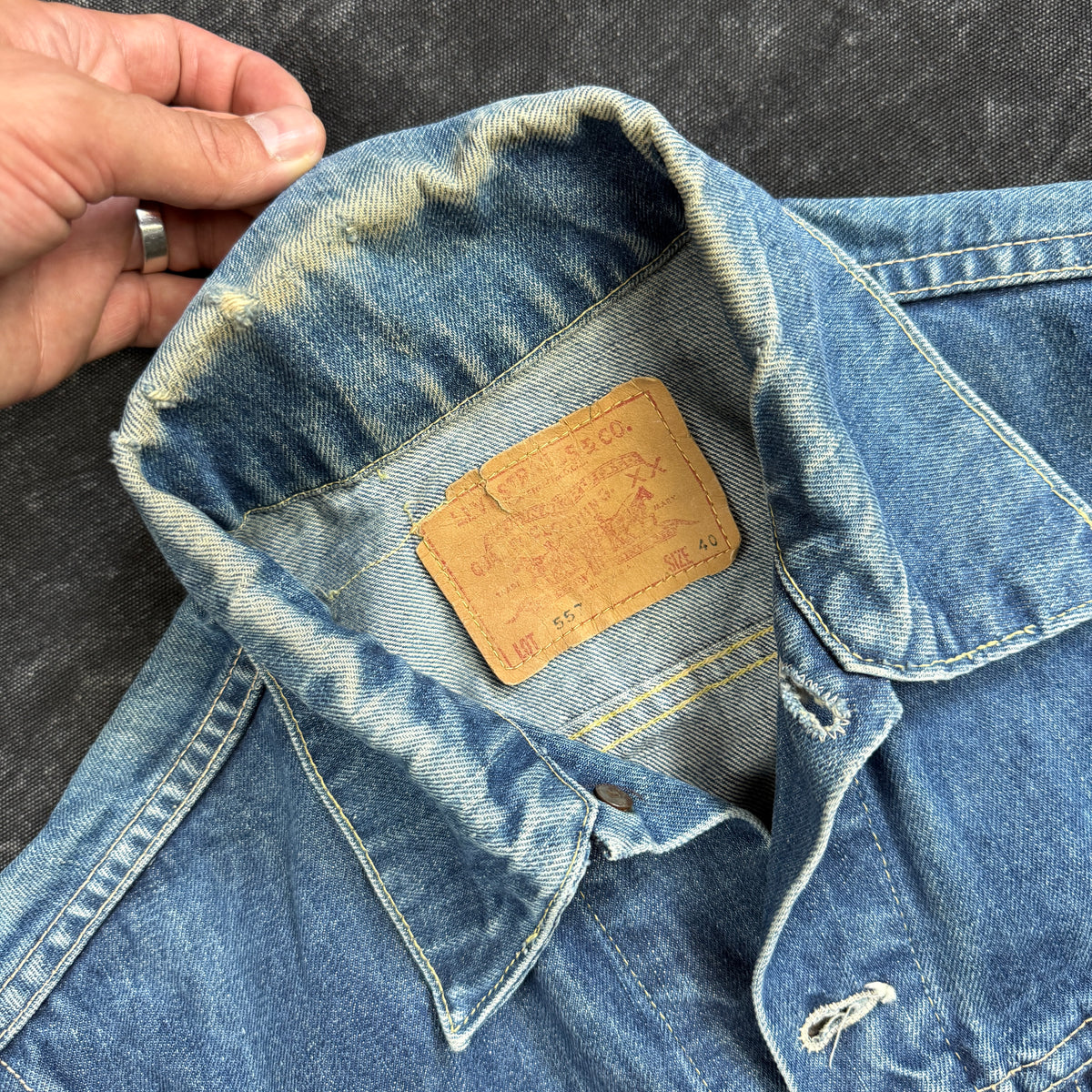 Levi's "Big E" 557 1960s Denim Jacket - Size 40