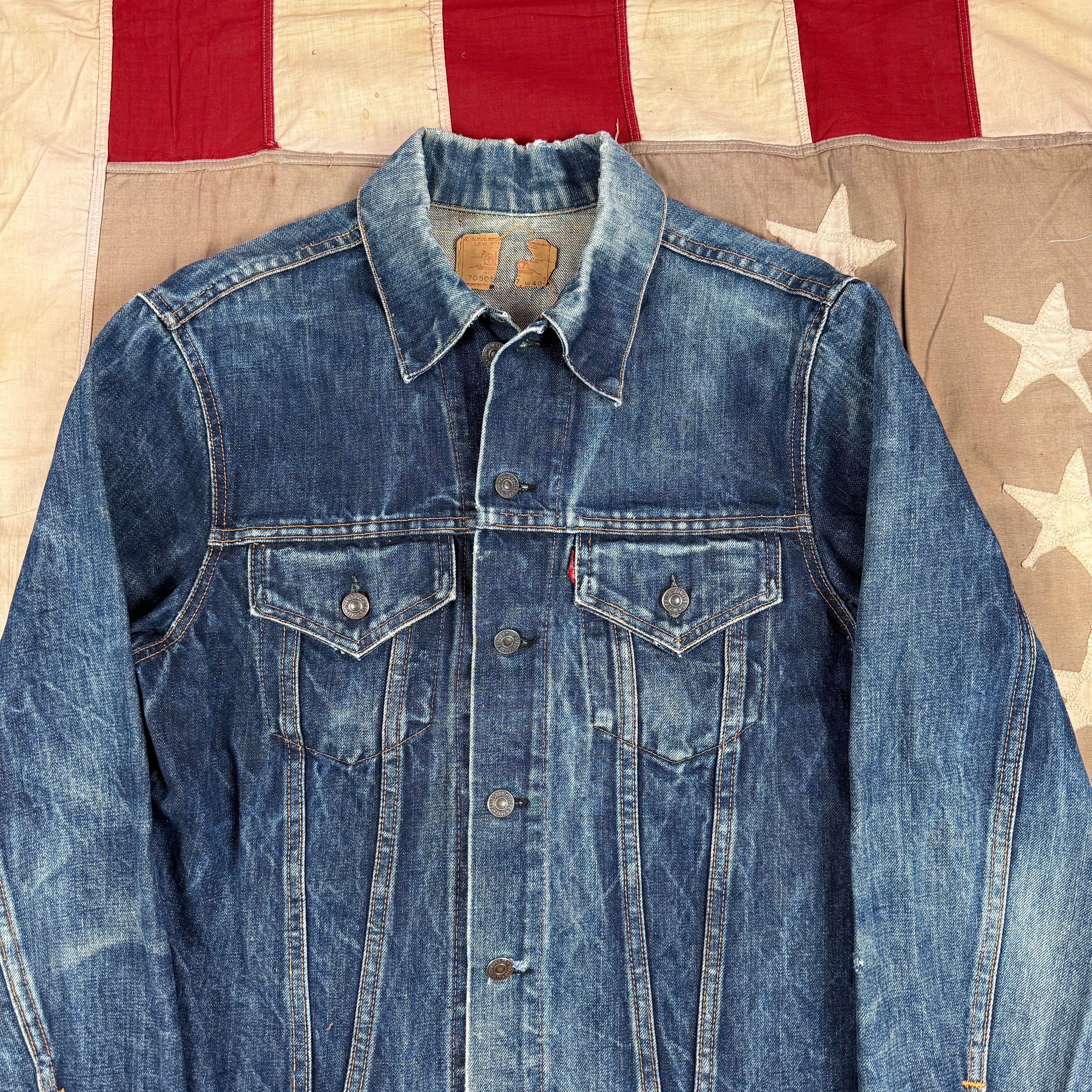 Levi's "Big E" 70505 1960s Denim Jacket - Size 40