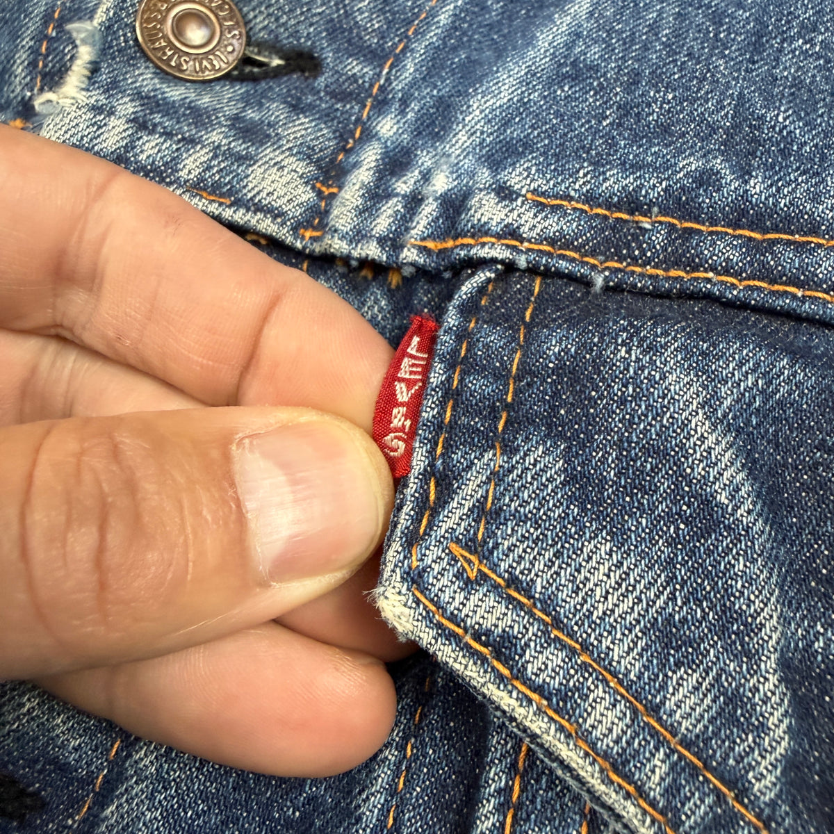 Levi's "Big E" 70505 1960s Denim Jacket - Size 46