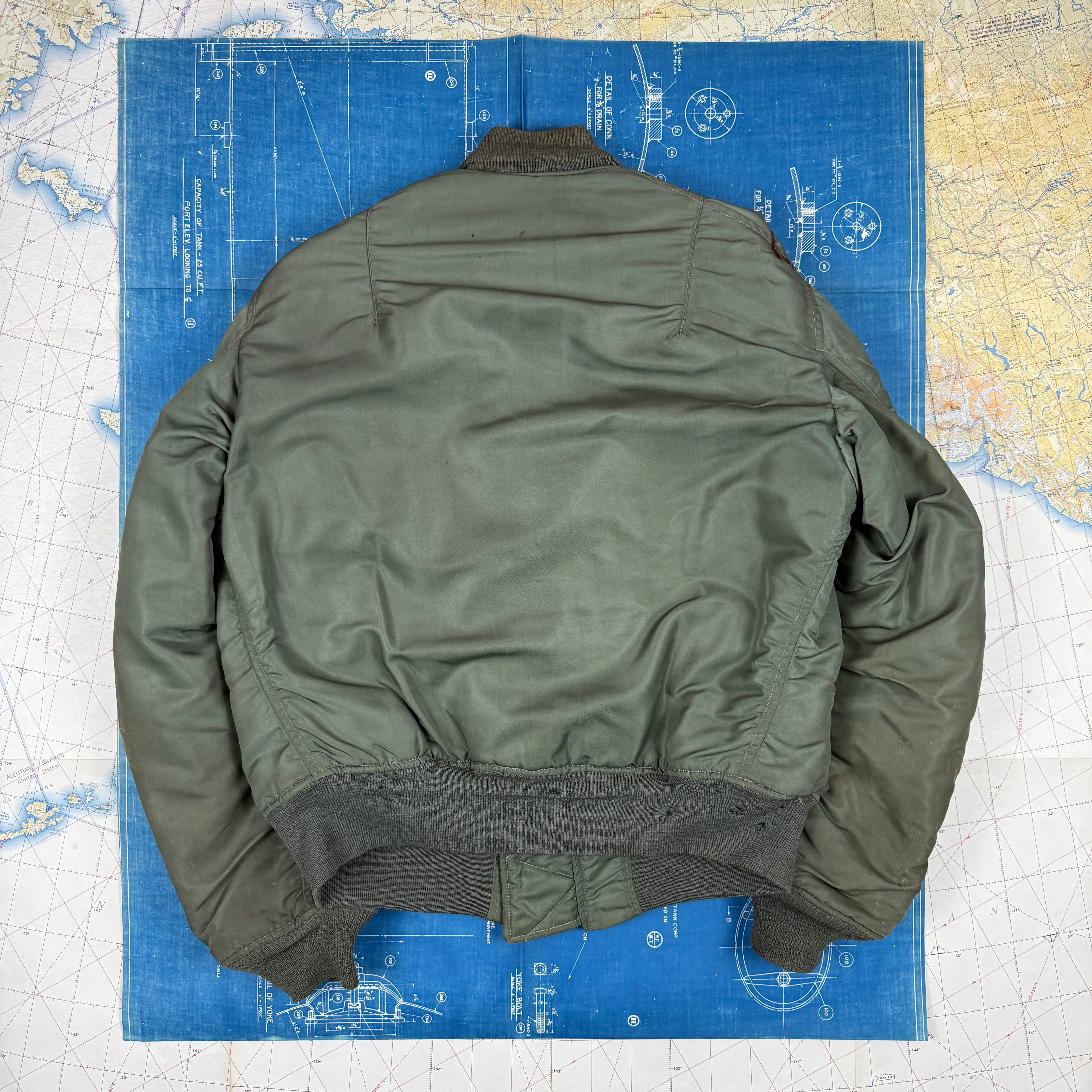 US Air Force 1960 MA-1 Flight Jacket Patched