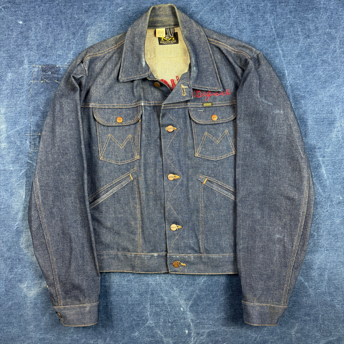 Blue Bell Maverick 24MJ Embroidered Back - Mint Condition