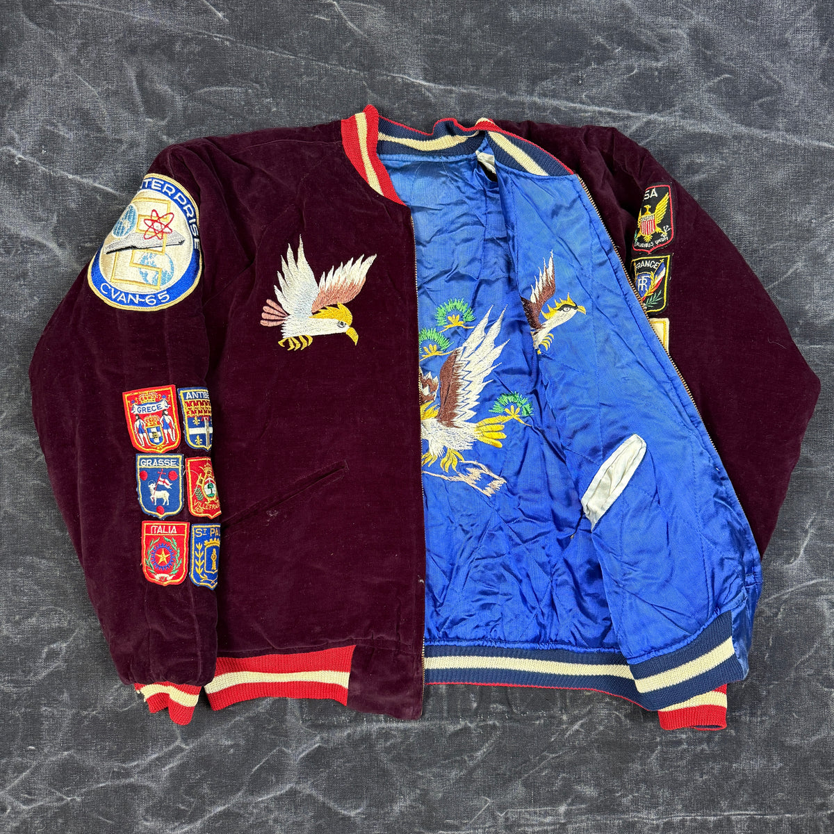 US Navy 1960s Mediterranean Souvenir Jacket
