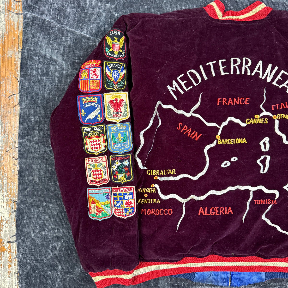 US Navy 1960s Mediterranean Souvenir Jacket