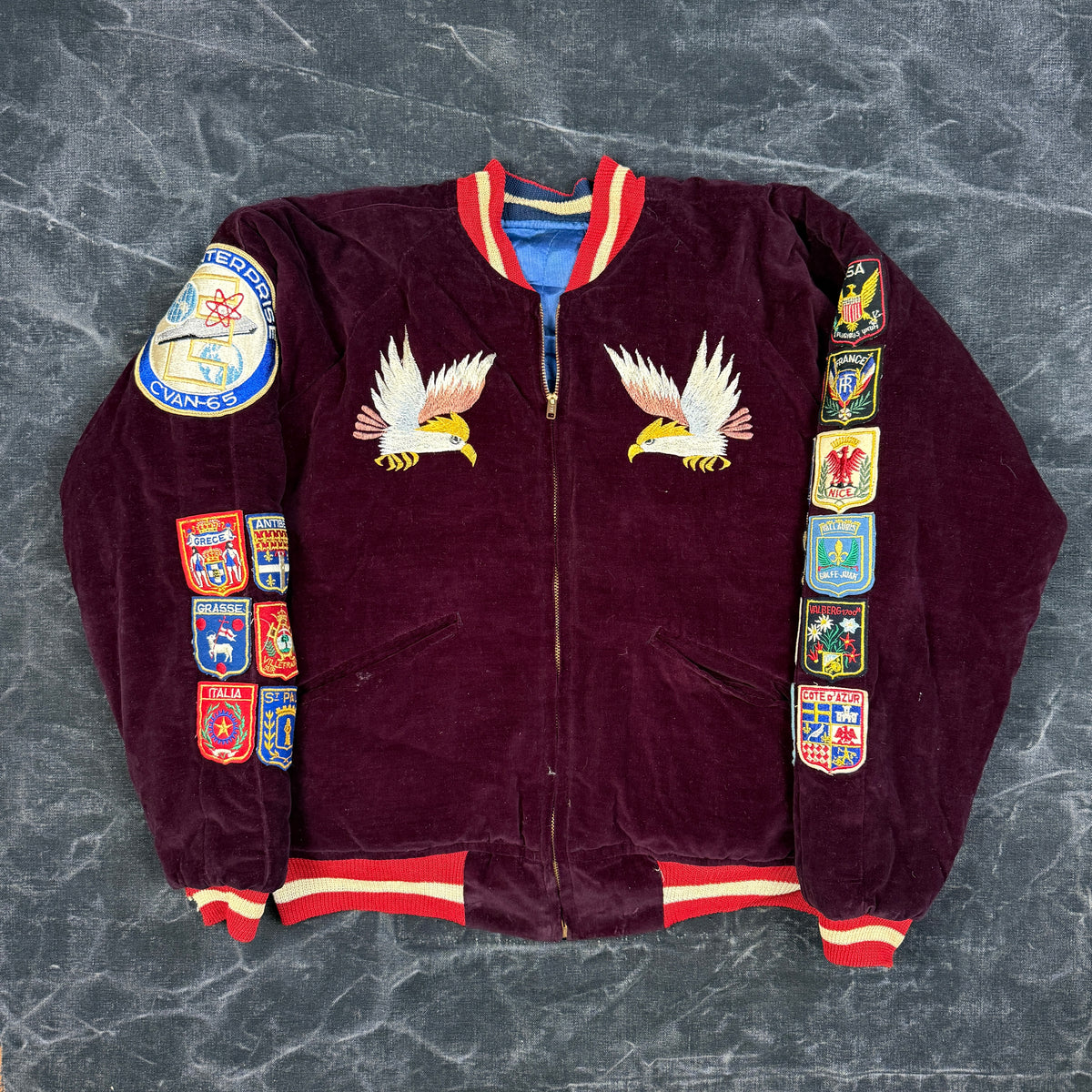 US Navy 1960s Mediterranean Souvenir Jacket