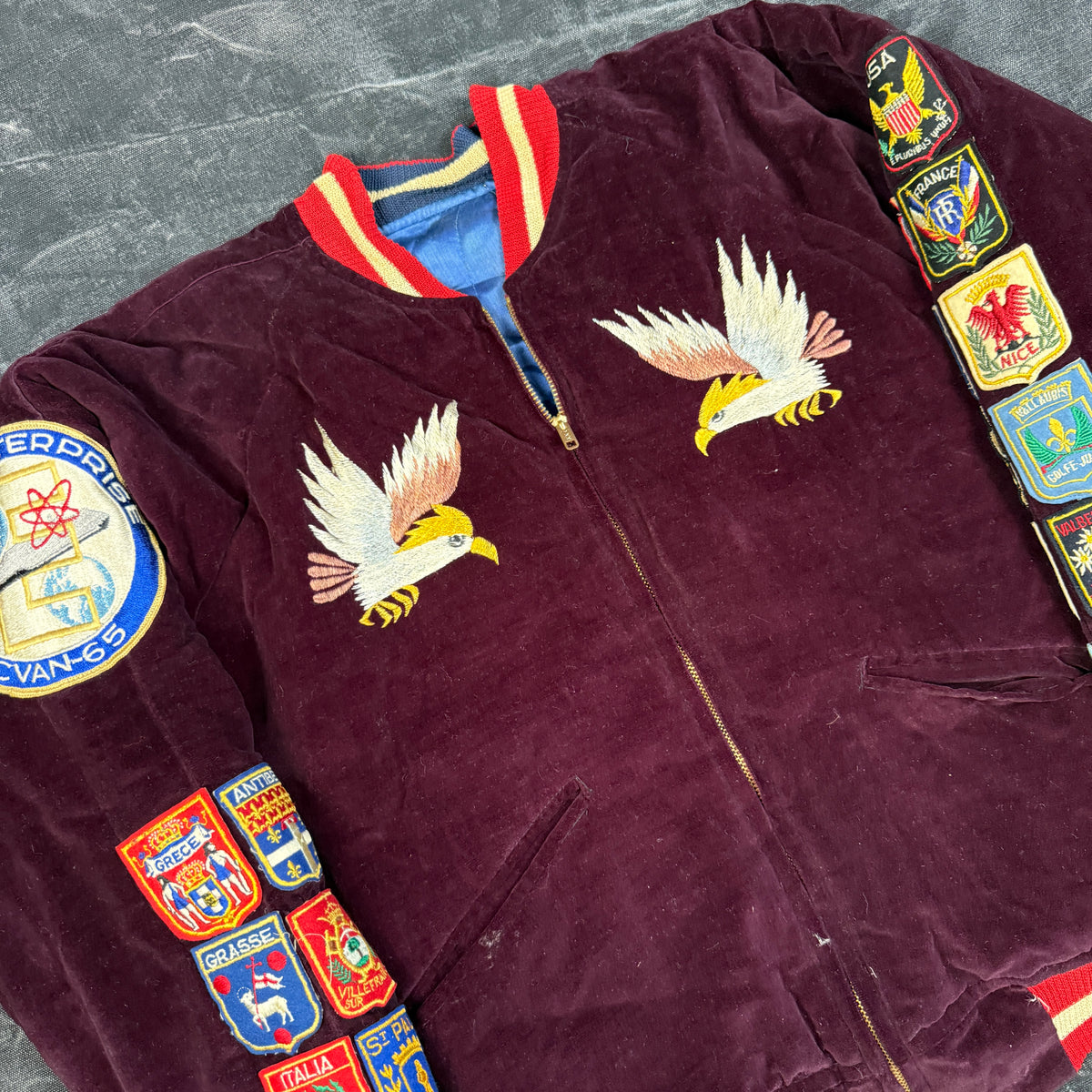 US Navy 1960s Mediterranean Souvenir Jacket
