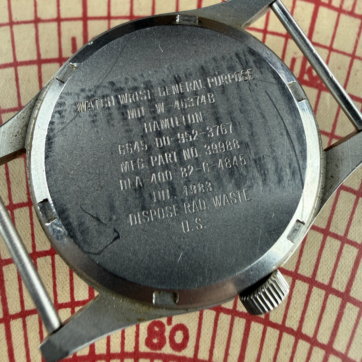 US Army 1983 Hamilton MIL-W-46374B Watch