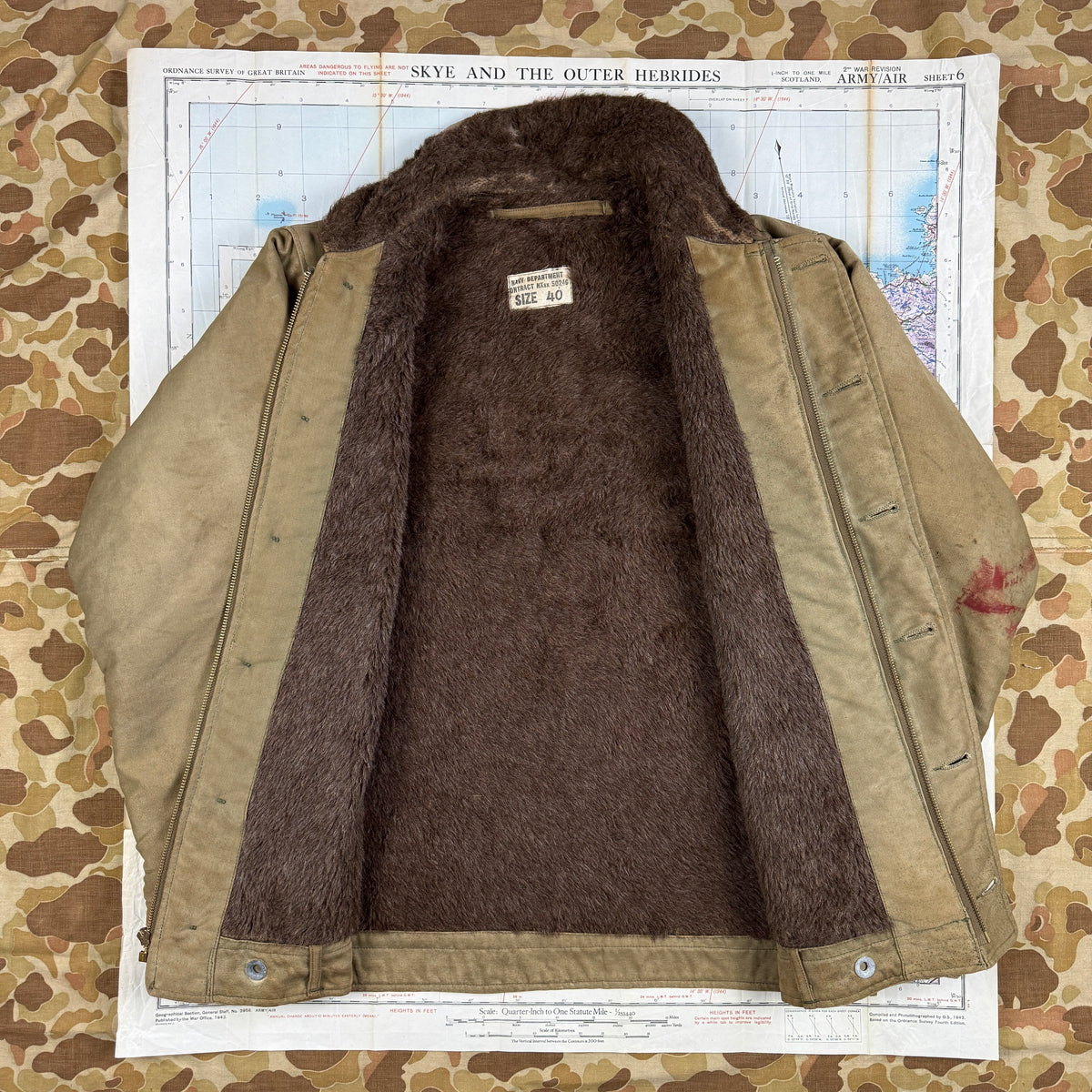 US Navy 1944 N1 Deck Jacket First Pattern