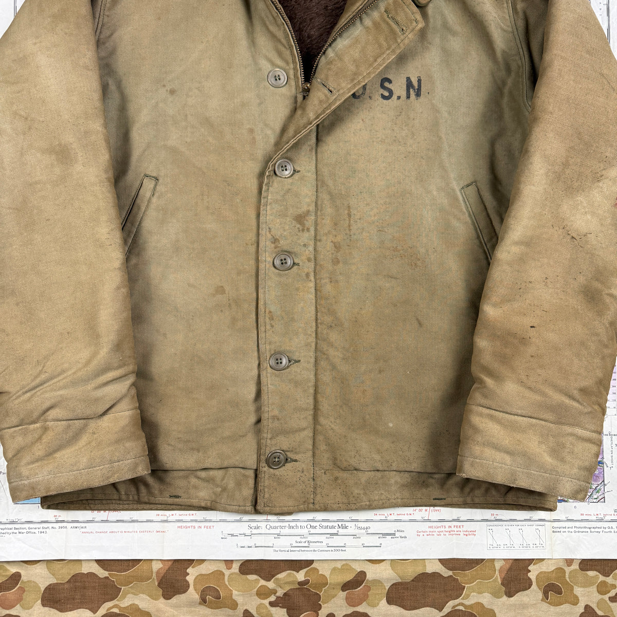 US Navy 1944 N1 Deck Jacket First Pattern
