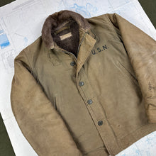 Load image into Gallery viewer, US Navy Late-War N1 Deck Jacket - Great stencils!