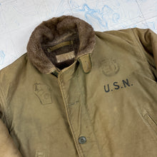 Load image into Gallery viewer, US Navy Late-War N1 Deck Jacket - Great stencils!