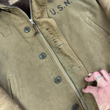 Load image into Gallery viewer, US Navy Late-War N1 Deck Jacket - Great stencils!