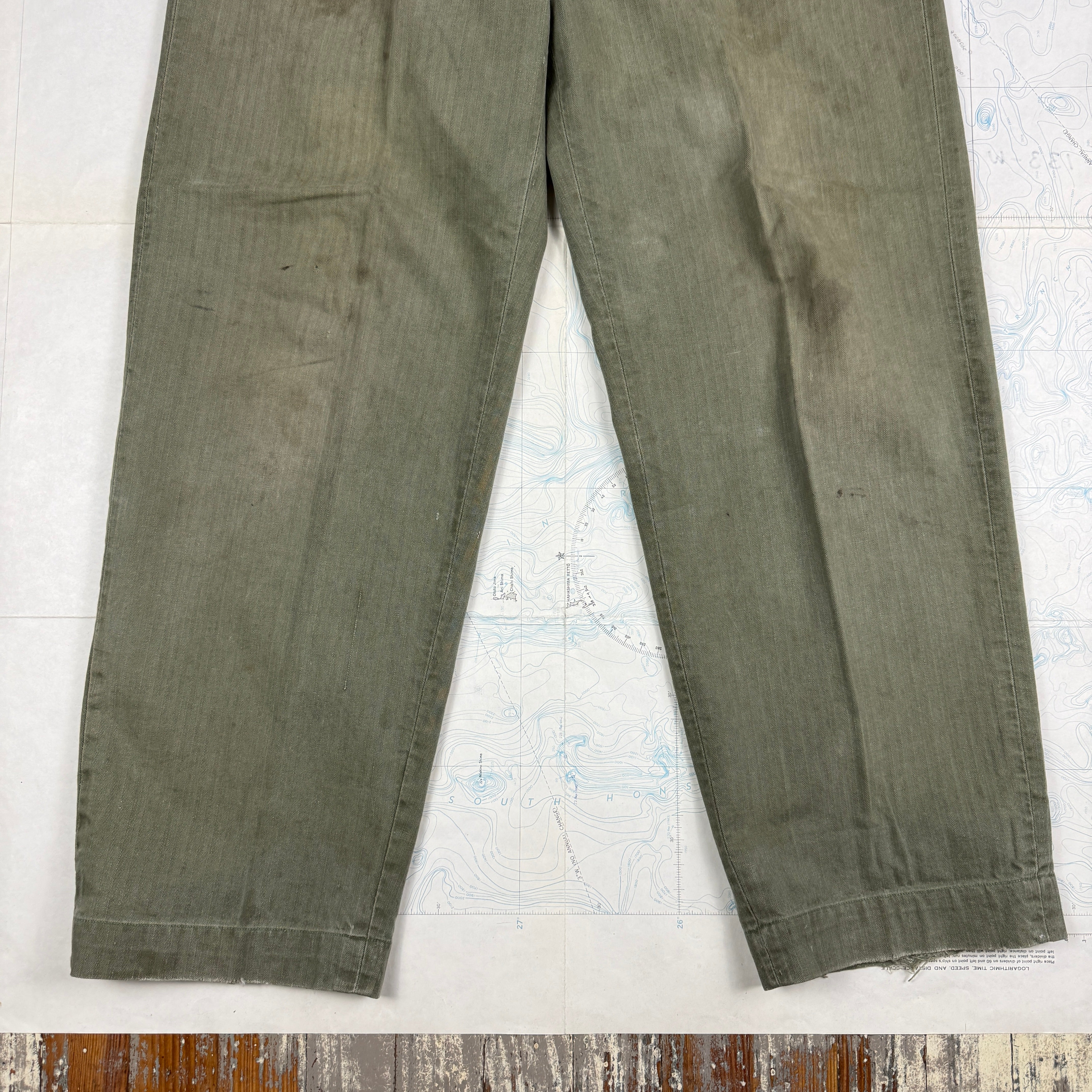 US Navy WW2 N3 Utility Pants - Size 34
