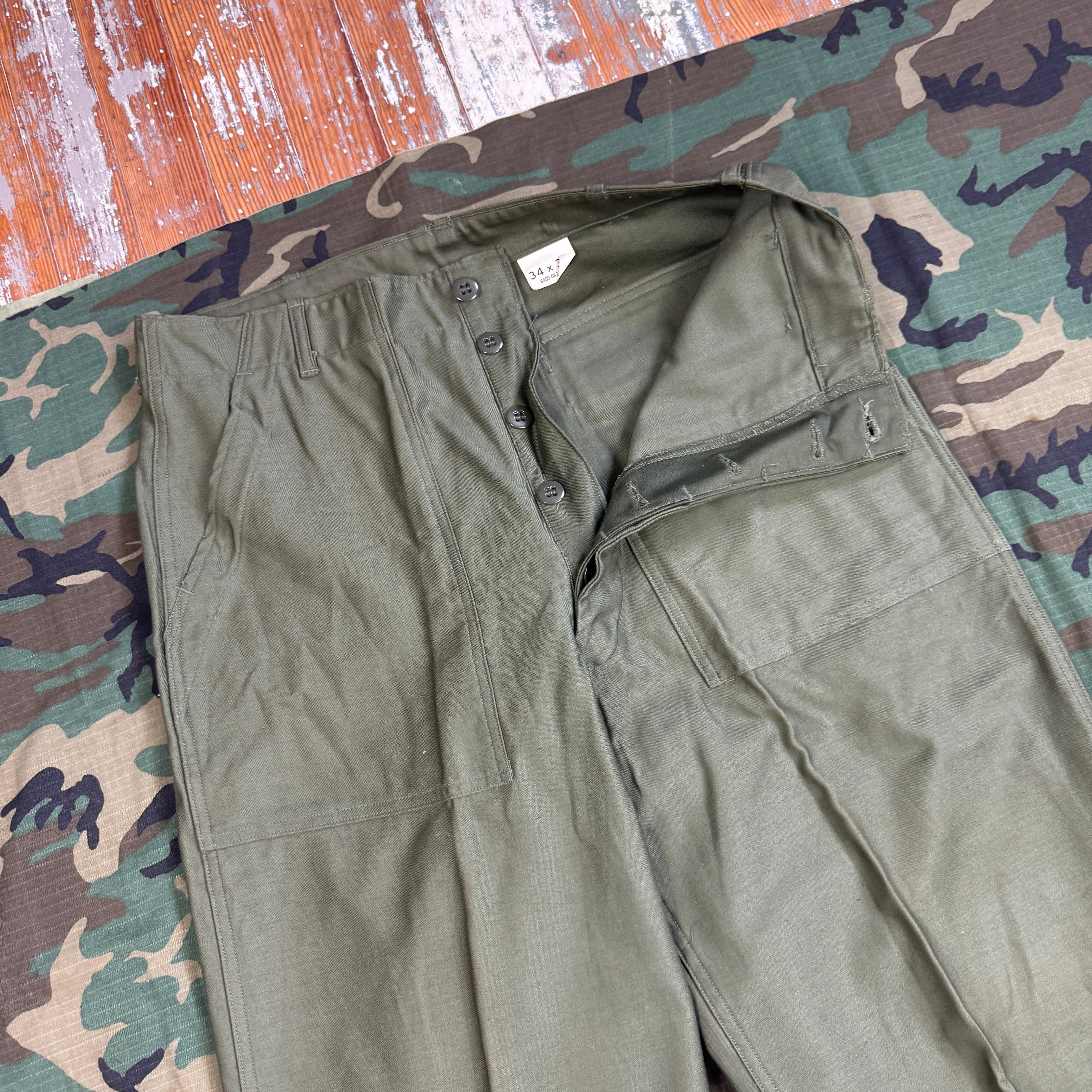 US Army Vietnam 1965 OG107 Pants - Deadstock - Size 33