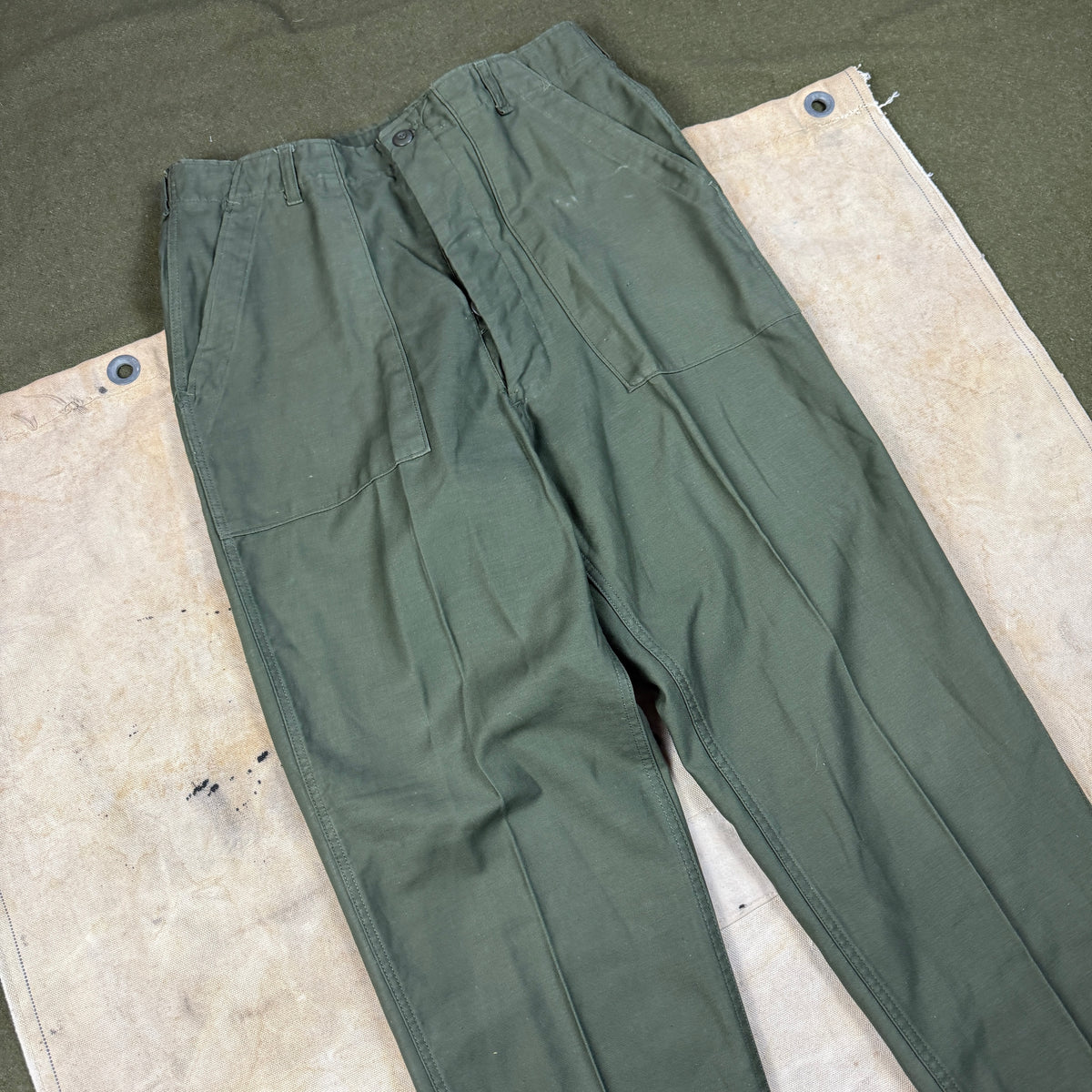 US Army Vietnam 1976 OG107 Pants - Deadstock - Size 34/35