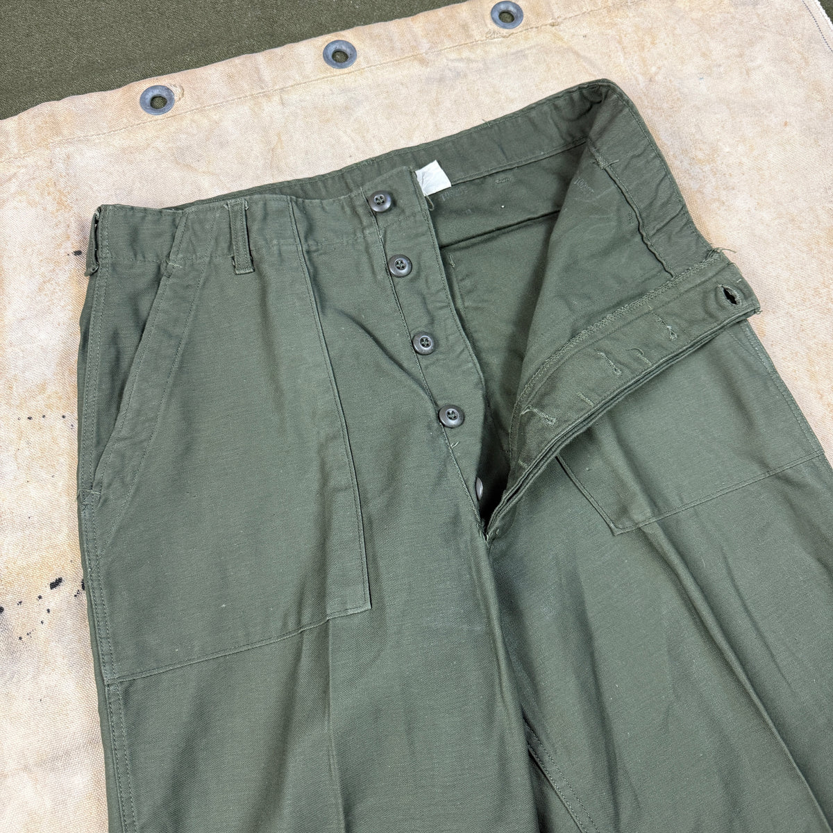 US Army Vietnam 1976 OG107 Pants - Deadstock - Size 34/35
