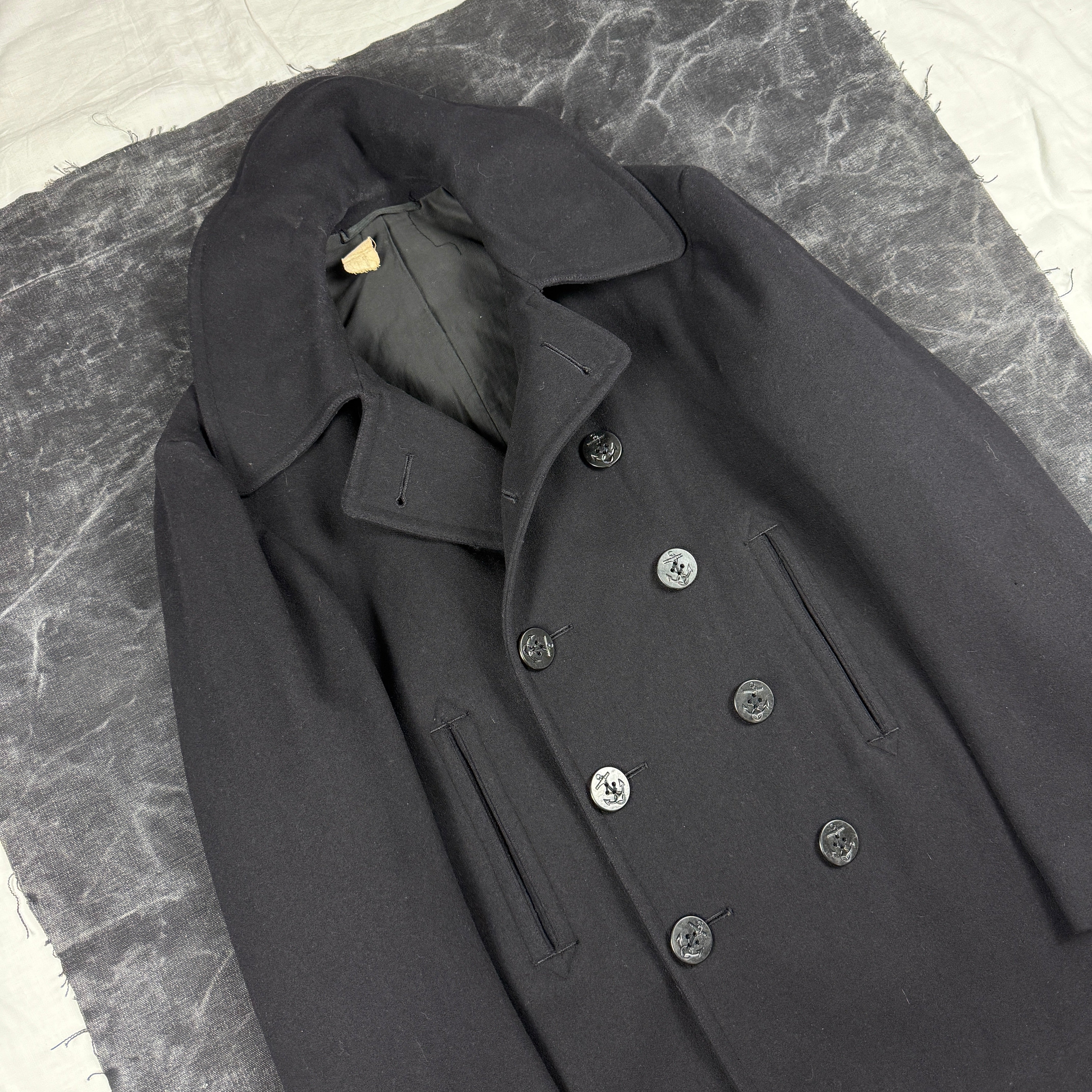US Navy Pre-War Peacoat - Good Condition - Size 40