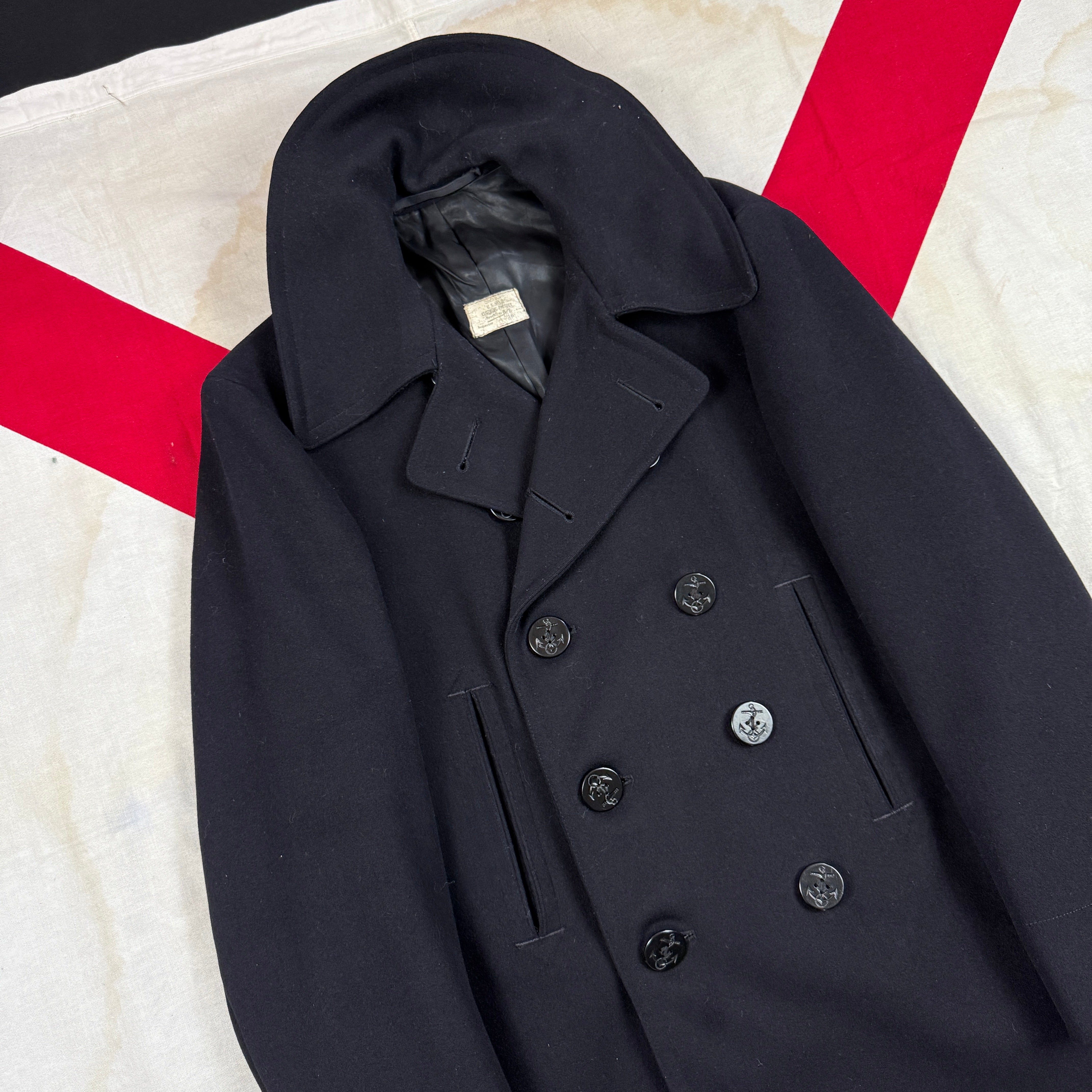 US Navy Mid WW2 Peacoat - Mint Condition - Size 38