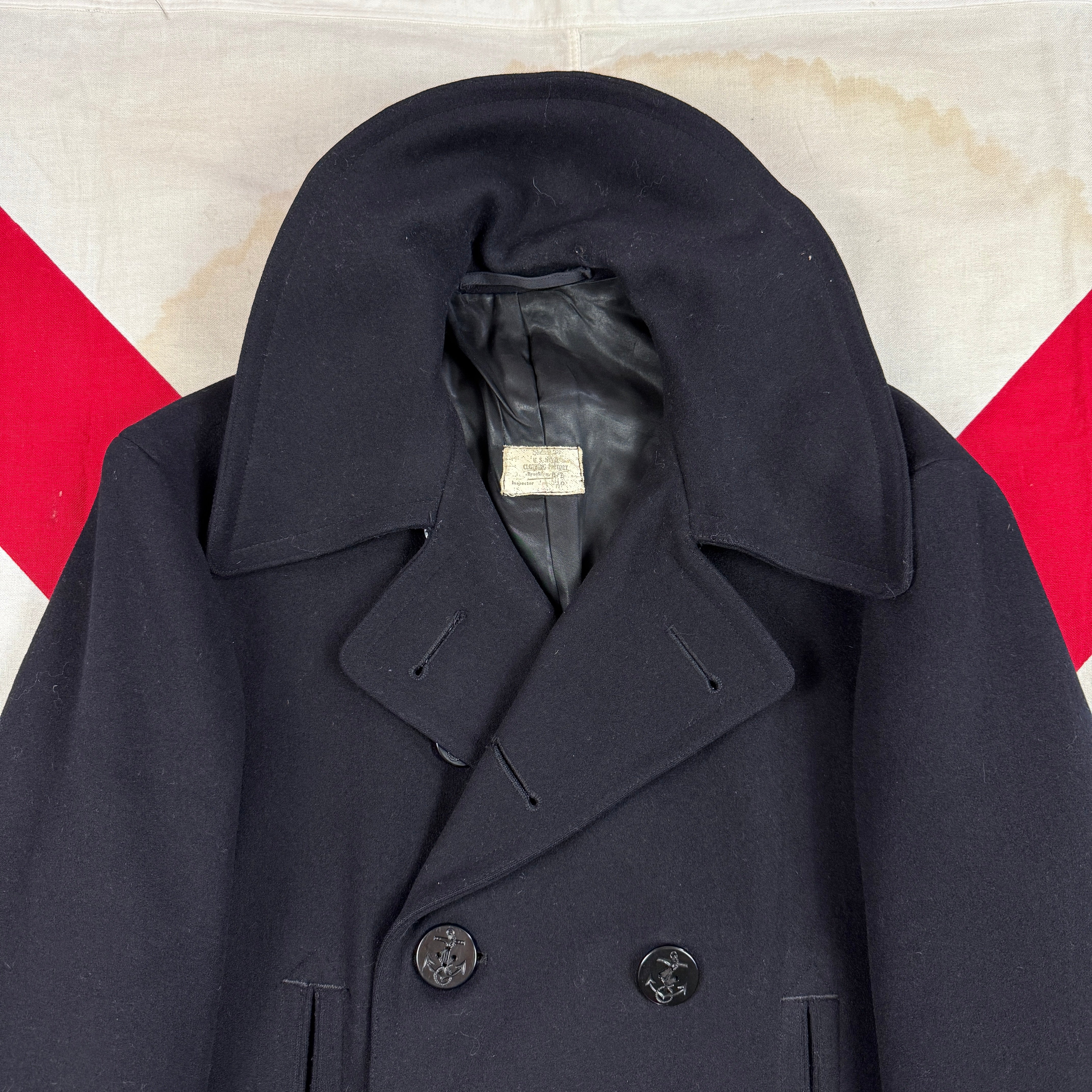 US Navy Mid WW2 Peacoat - Mint Condition - Size 38