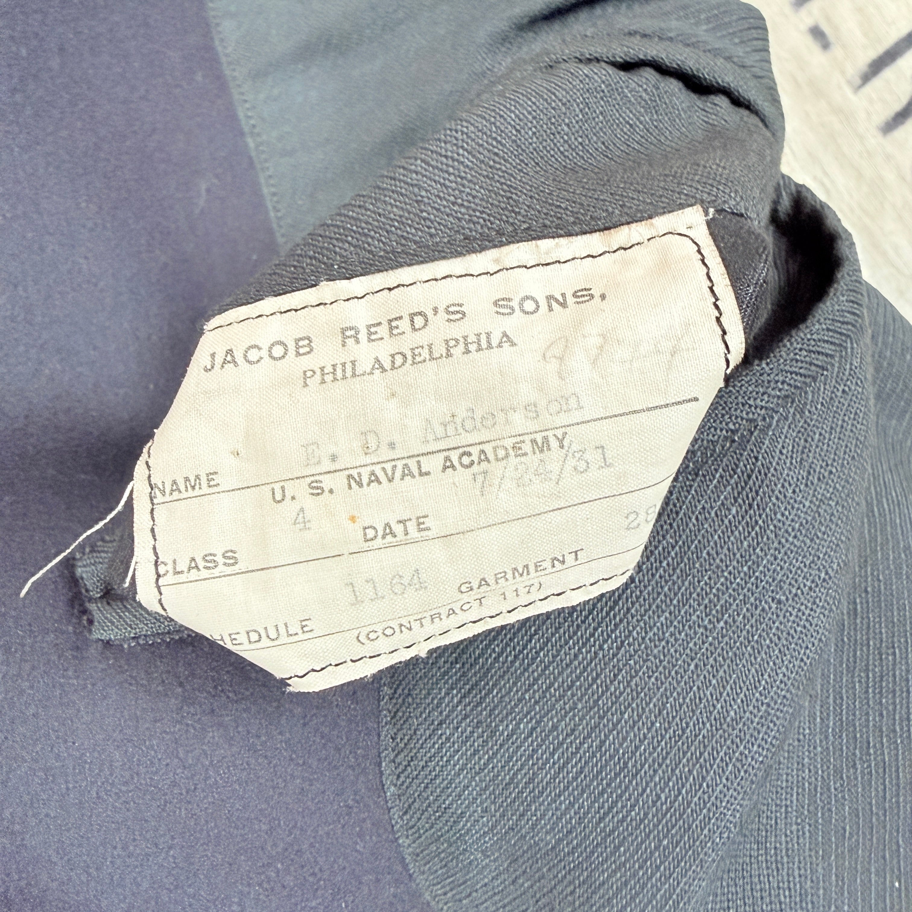US Naval Academy 1931 Peacoat