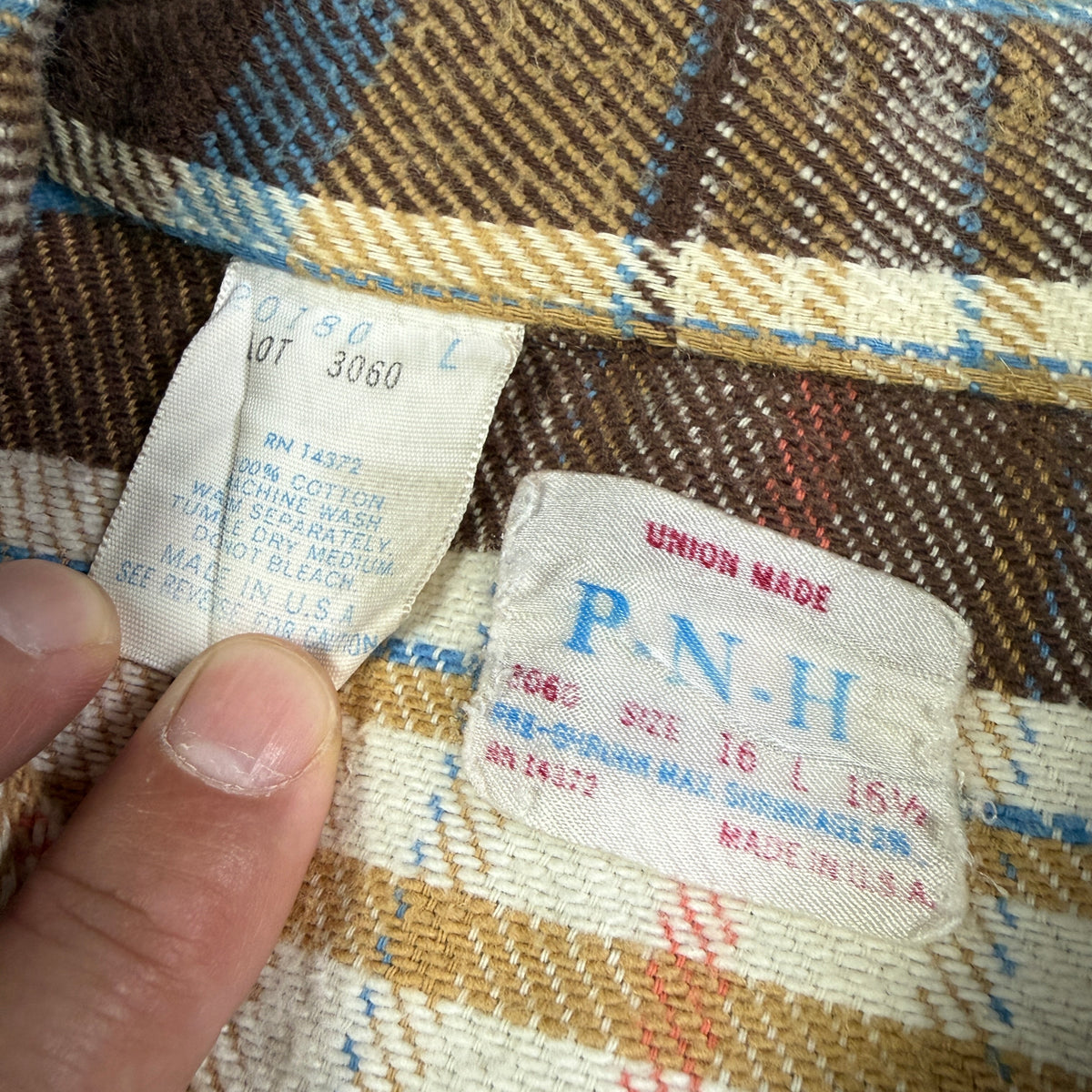 PNH 1960s Flannel Shirt - Good Condition
