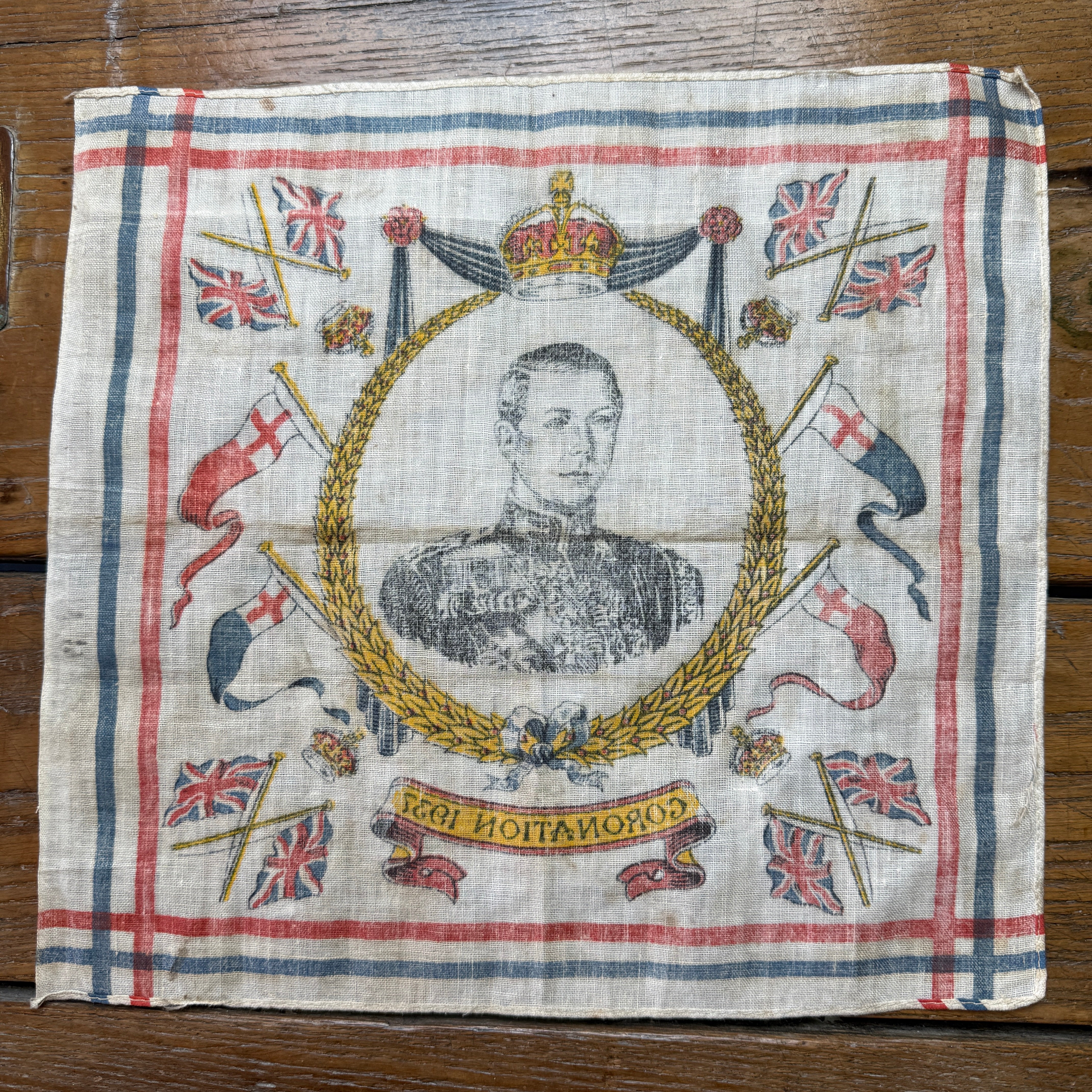 King Edward VIII 1937 Coronation Handkerchief
