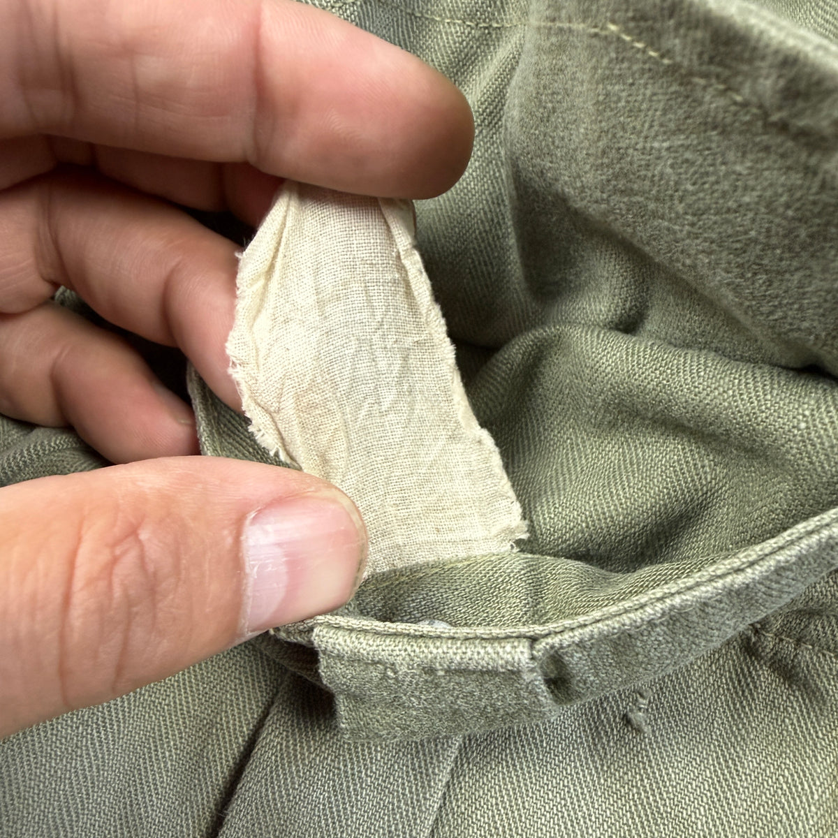 US Army Pre-War HBT Fatigue Shirt with POW Stencils