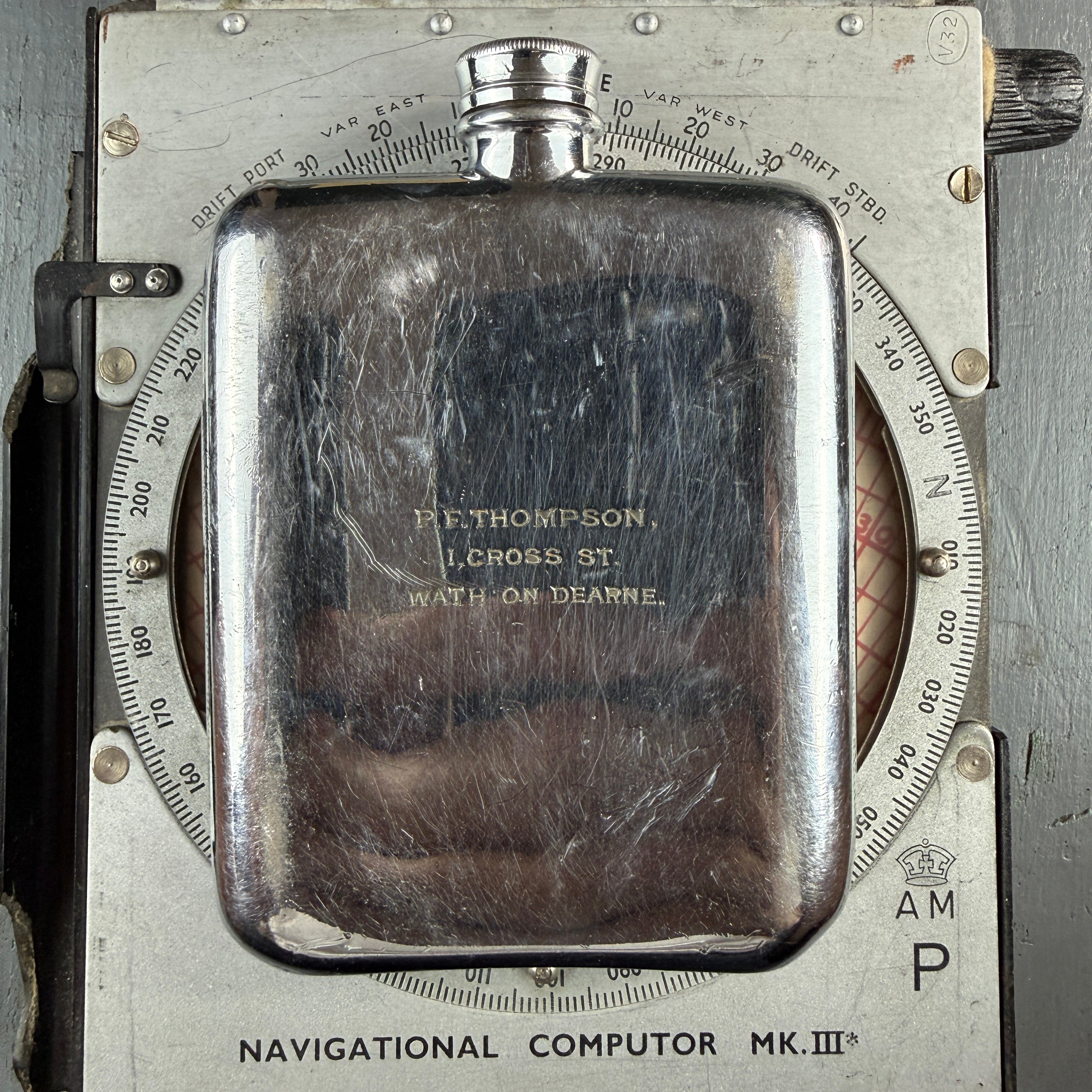 James Dixon WW2 RAF Hip Flask