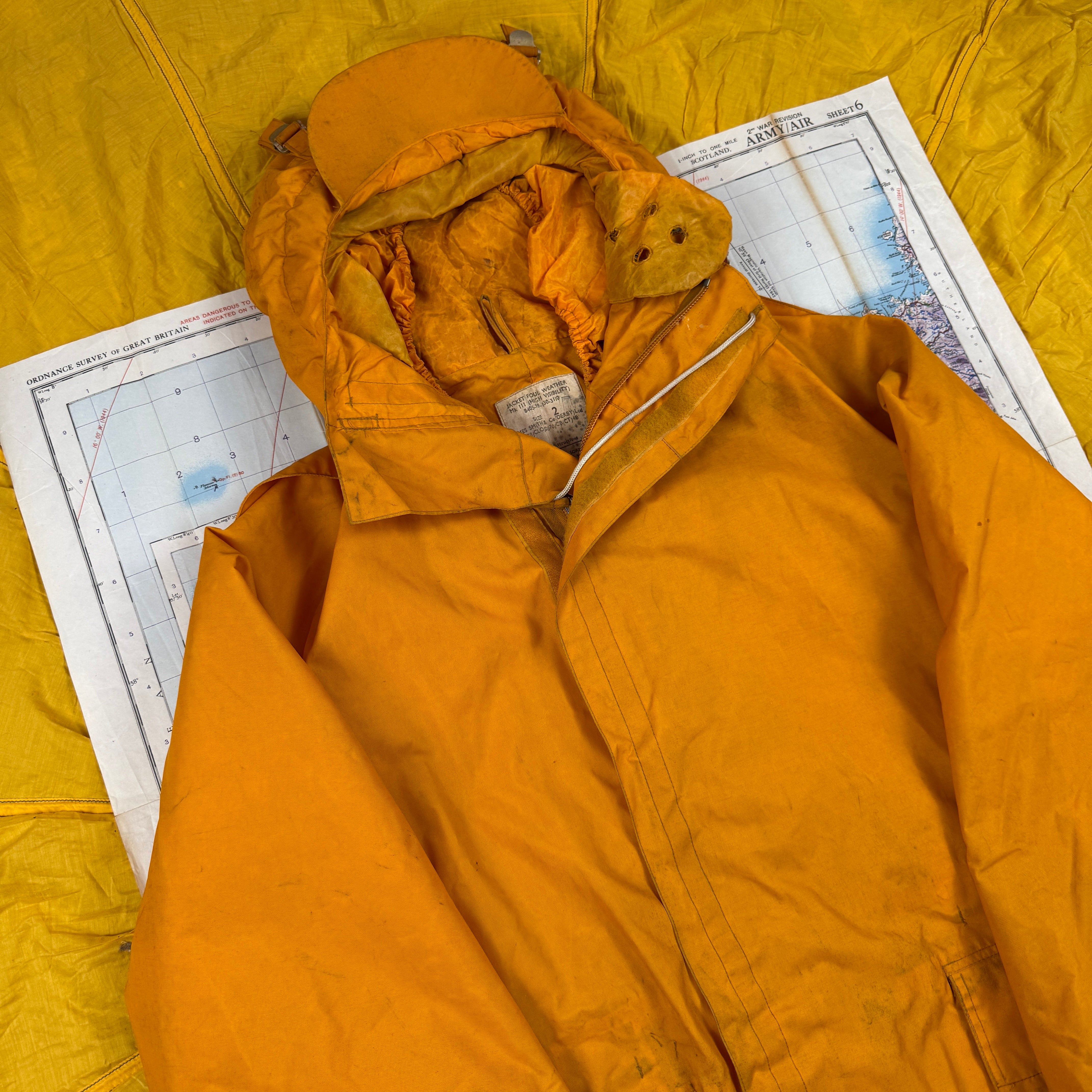 Royal Navy 1977 Mk3 Foul Weather Jacket Hi-Vis