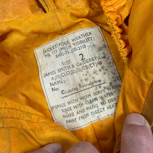 Load image into Gallery viewer, Royal Navy 1977 Mk3 Foul Weather Jacket Hi-Vis