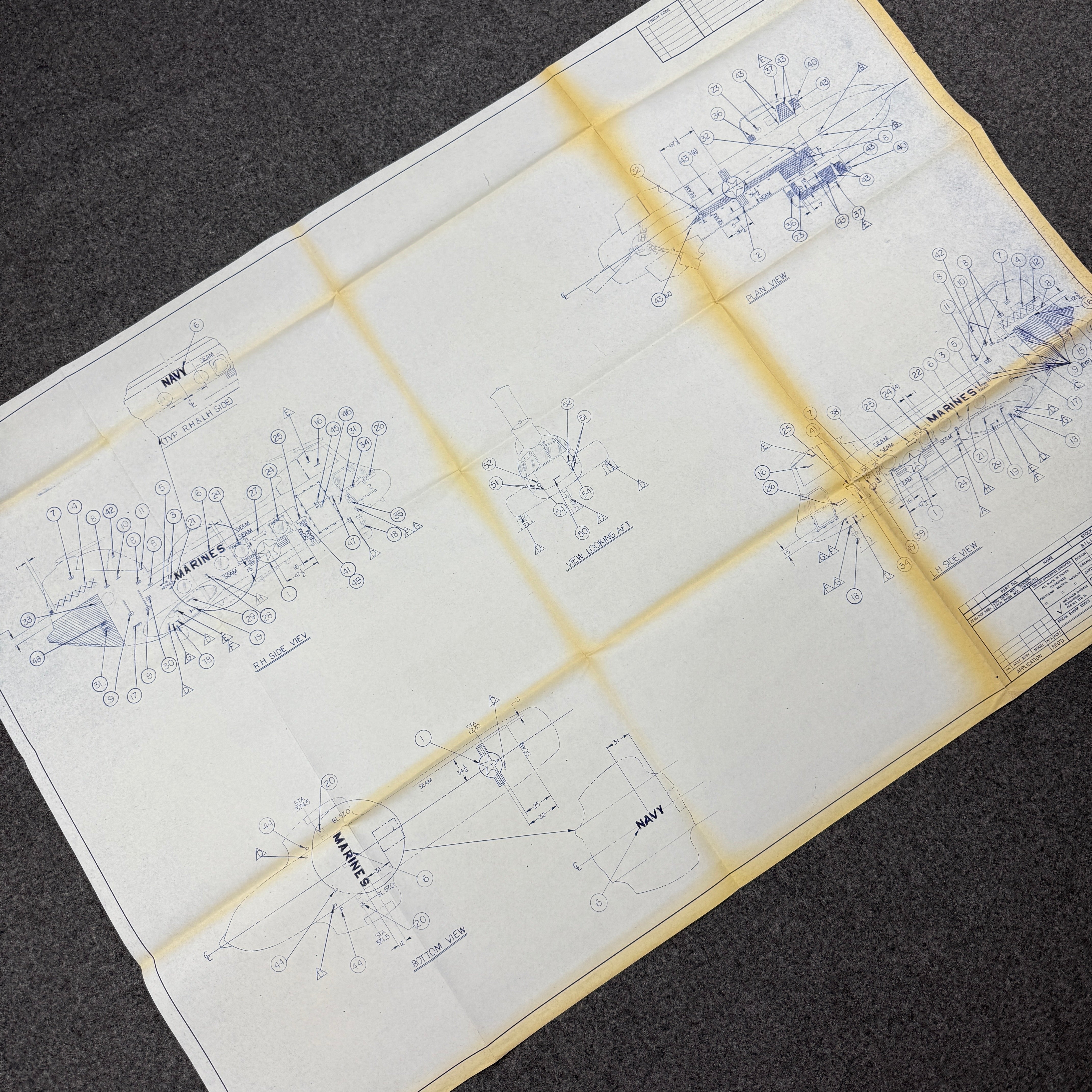 US Navy 1968 Sea Knight Blueprint