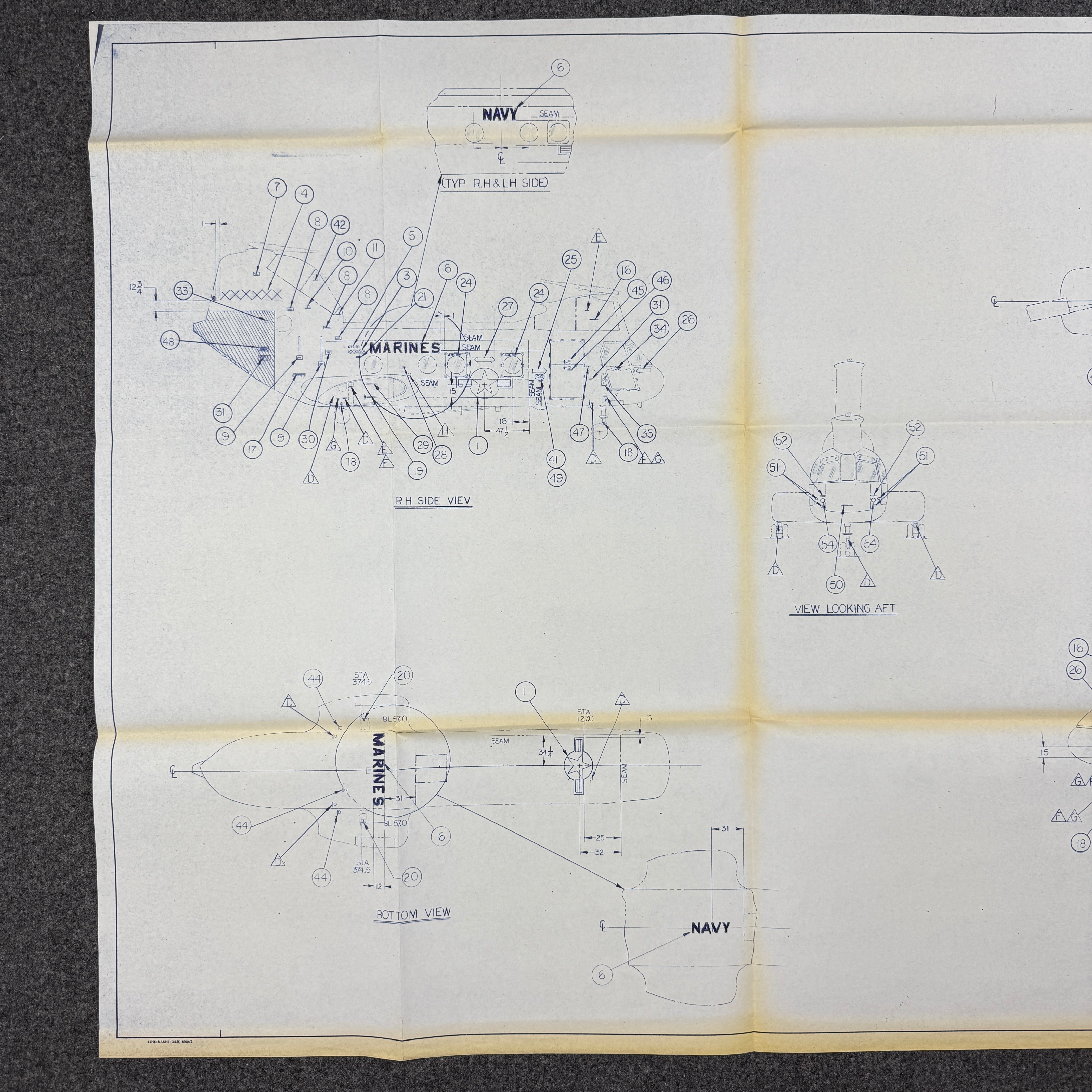 US Navy 1968 Sea Knight Blueprint