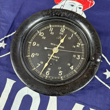 Load image into Gallery viewer, US Navy 1944 Seth Thomas Ship's Cloc