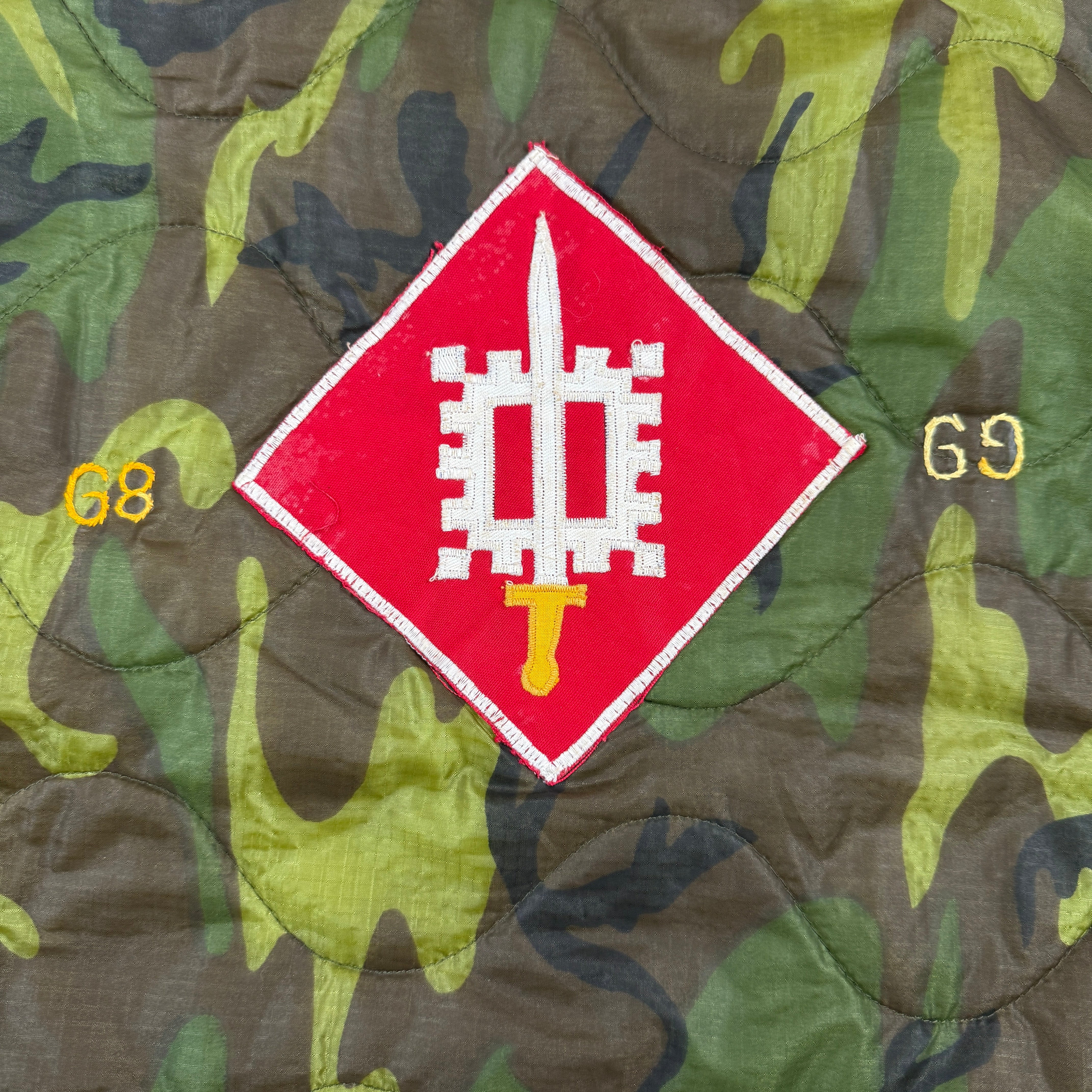 US Army 18th Engineer Brigade 1968/69 Vietnam Camo Souvenir Jacket - Mint Condition